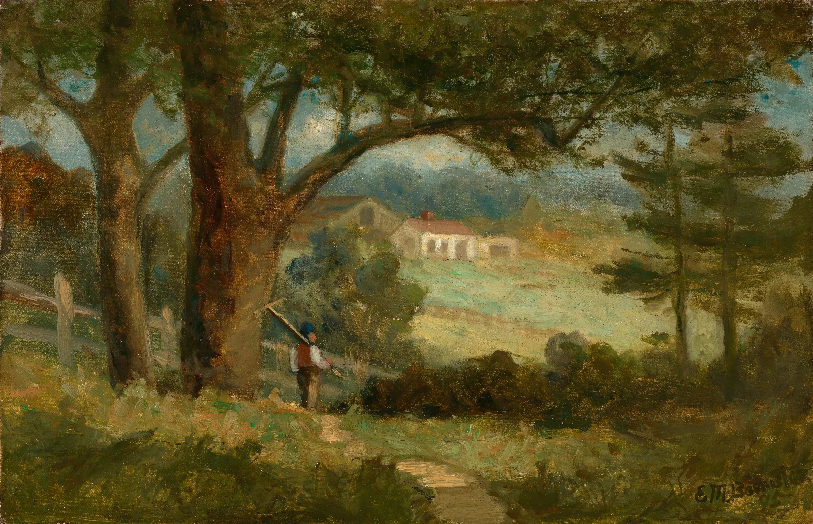 Homeward 2 Wall Art by Edward Mitchell Bannister - Canvas Print