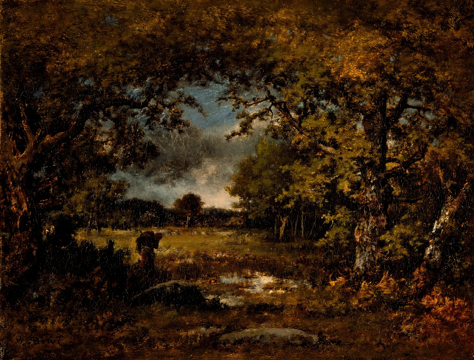 Landscape 240 Wall Art by Narcisse-Virgile Diaz de La Peña - Canvas Print
