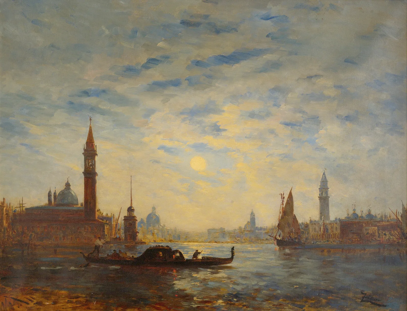 San Giorgio Wall Art by Félix Ziem - Canvas Print