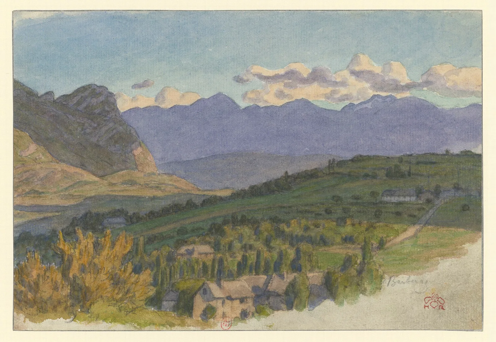 Barberaz 5 Wall Art by Henri Rivière - Canvas Print