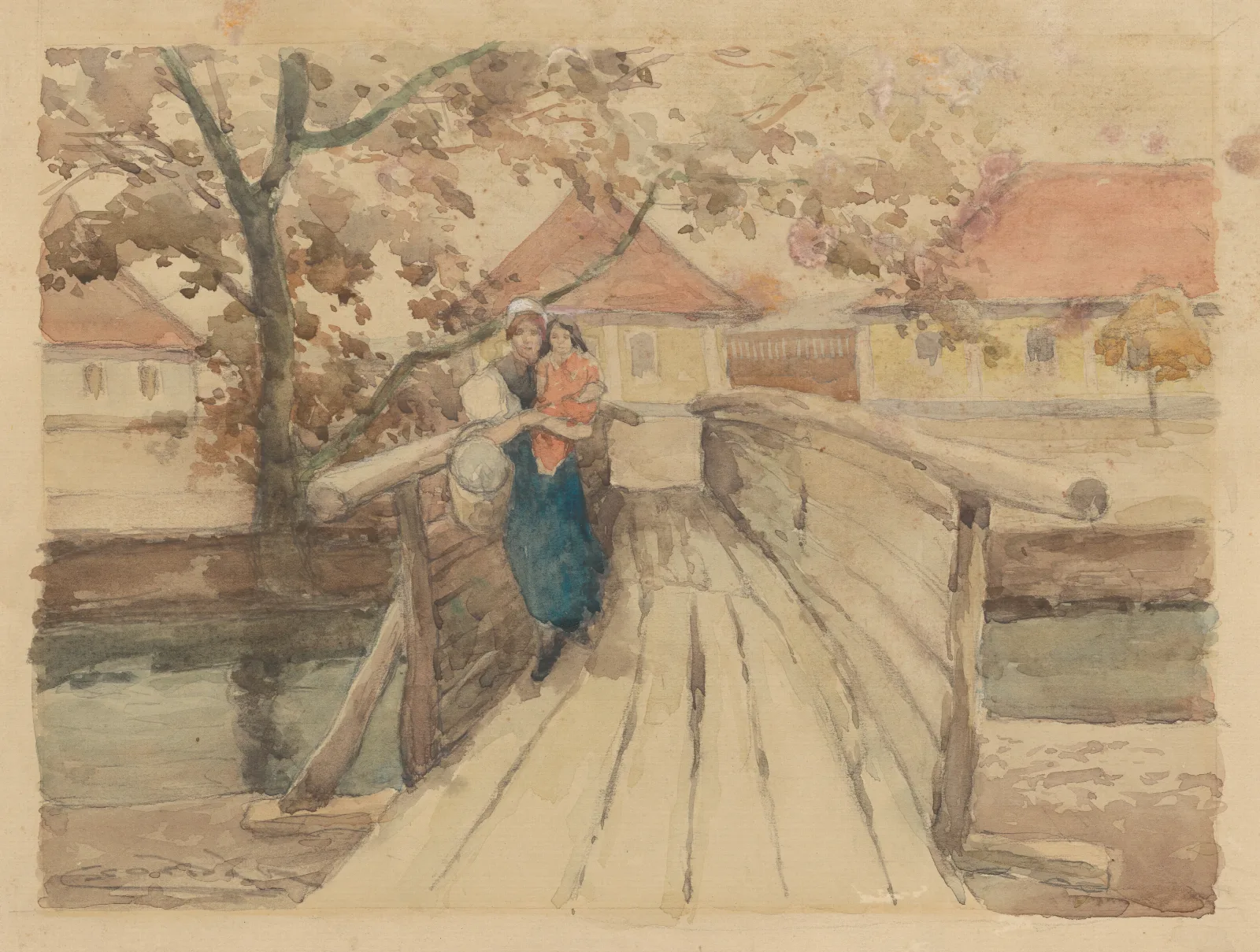 Wooden Bridge Wall Art by Ľudovít Čordák - Canvas Print