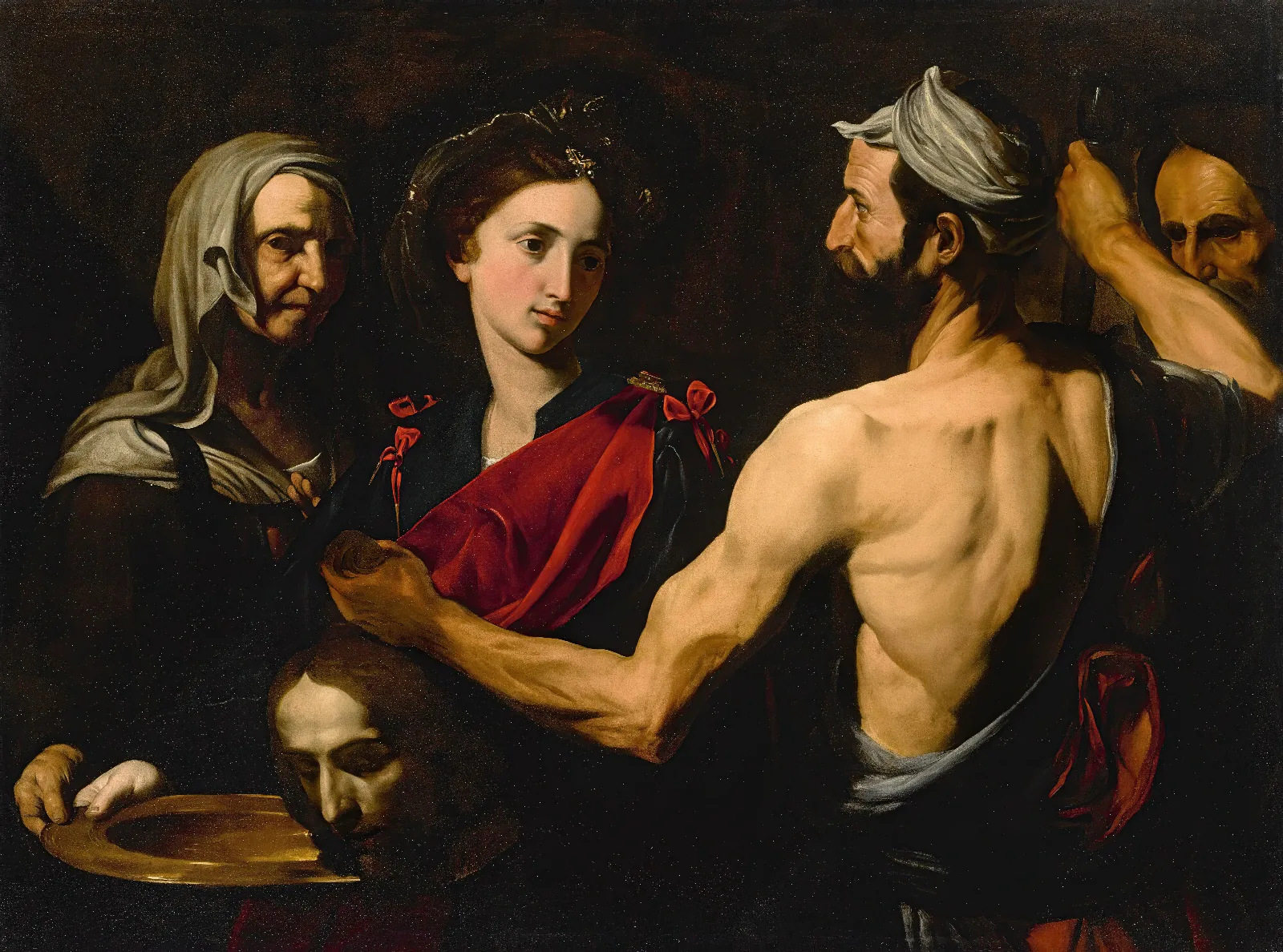 Salome With The Head Of Saint John The Baptist 4 Wall Art by Jusepe de Ribera - Canvas Print