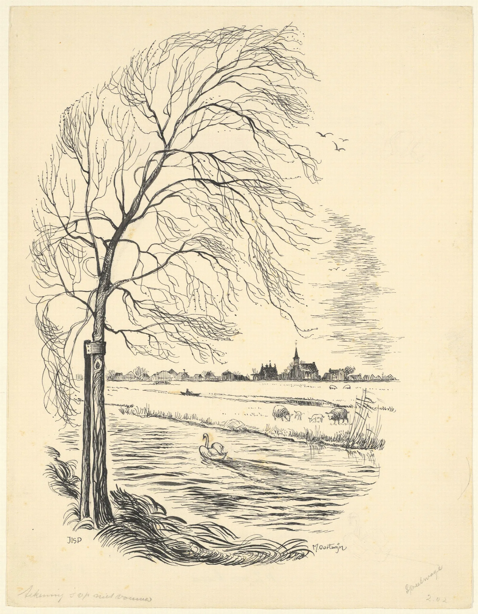 Gezicht Op Jisp Wall Art by Maarten Oortwijn - Canvas Print