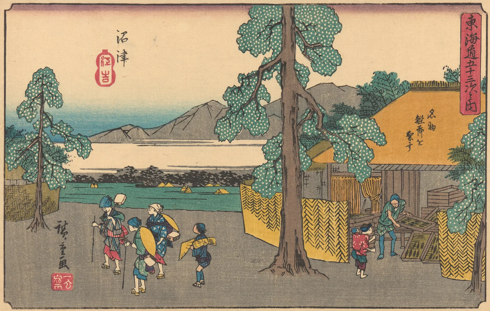 Numazu 2 Wall Art by Utagawa Hiroshige - Canvas Print