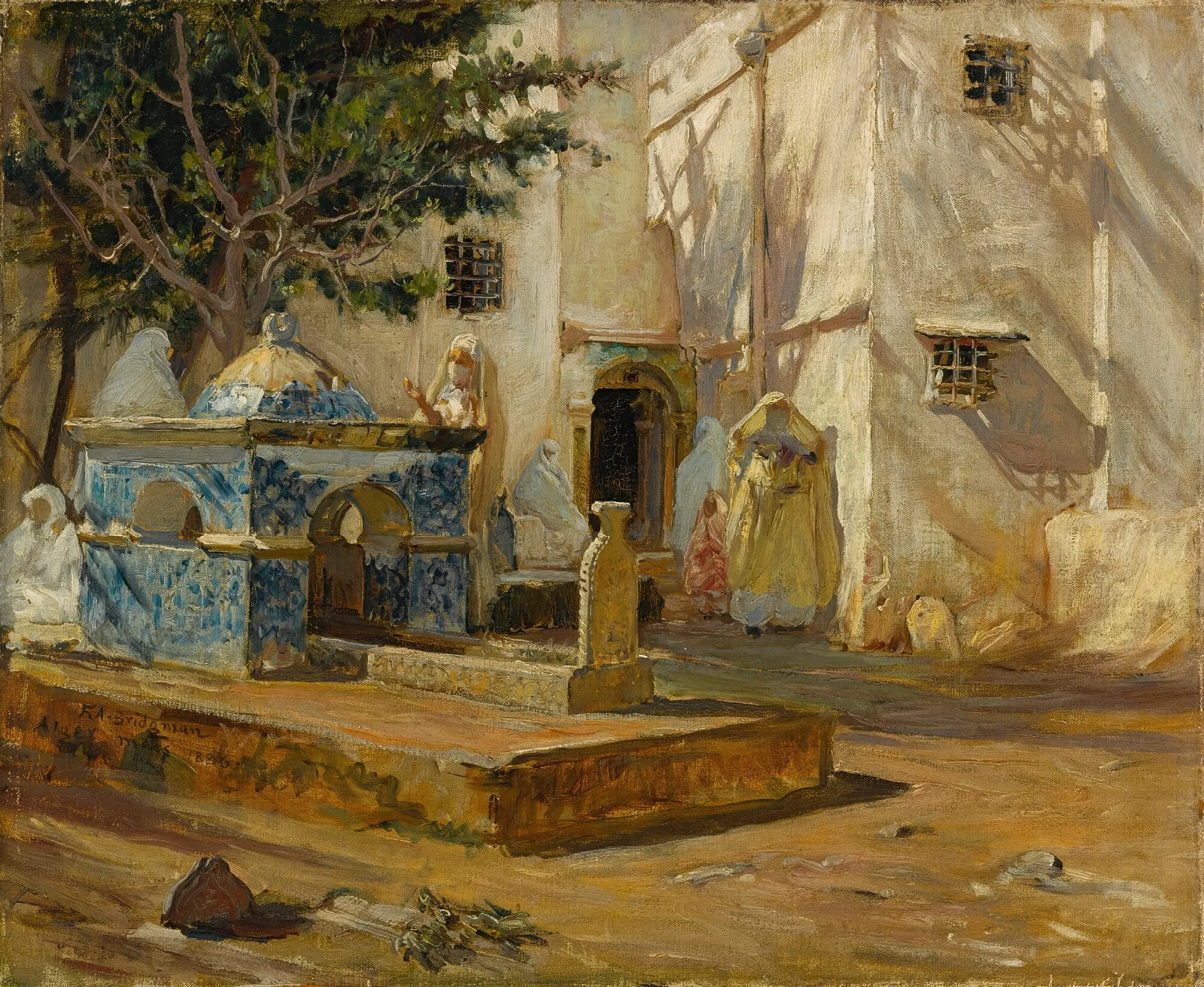Alger Mareh Wall Art by Frederick Arthur Bridgman - Canvas Print