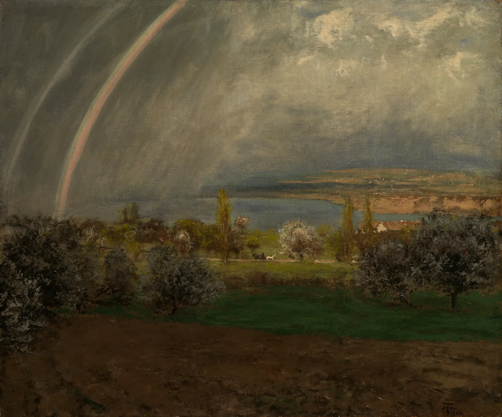 Landschaft Bei Ermatingen Wall Art by Hans Thoma - Canvas Print