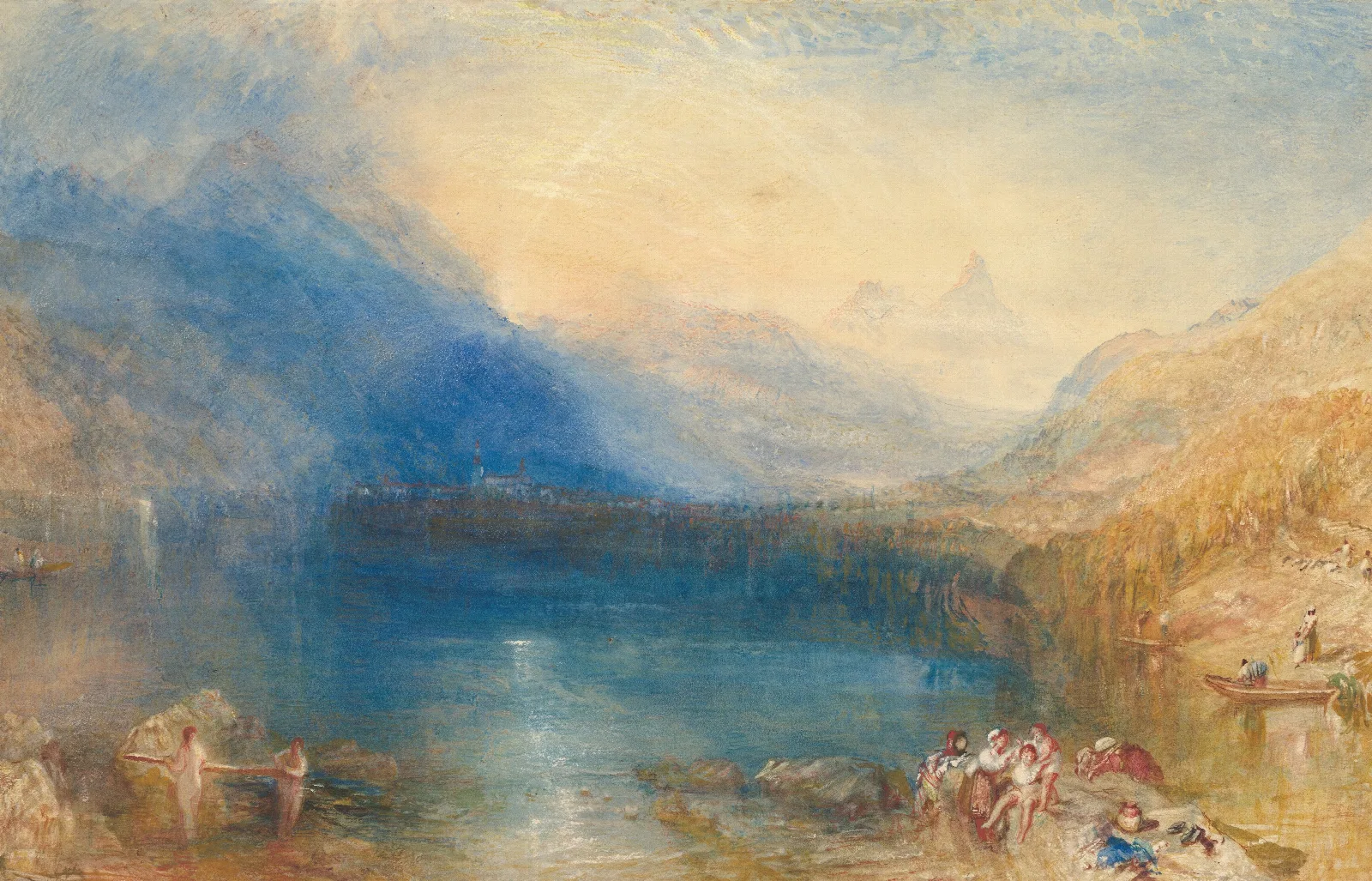 The Lake Of Zug Wall Art by Joseph Mallord William Turner - Canvas Print
