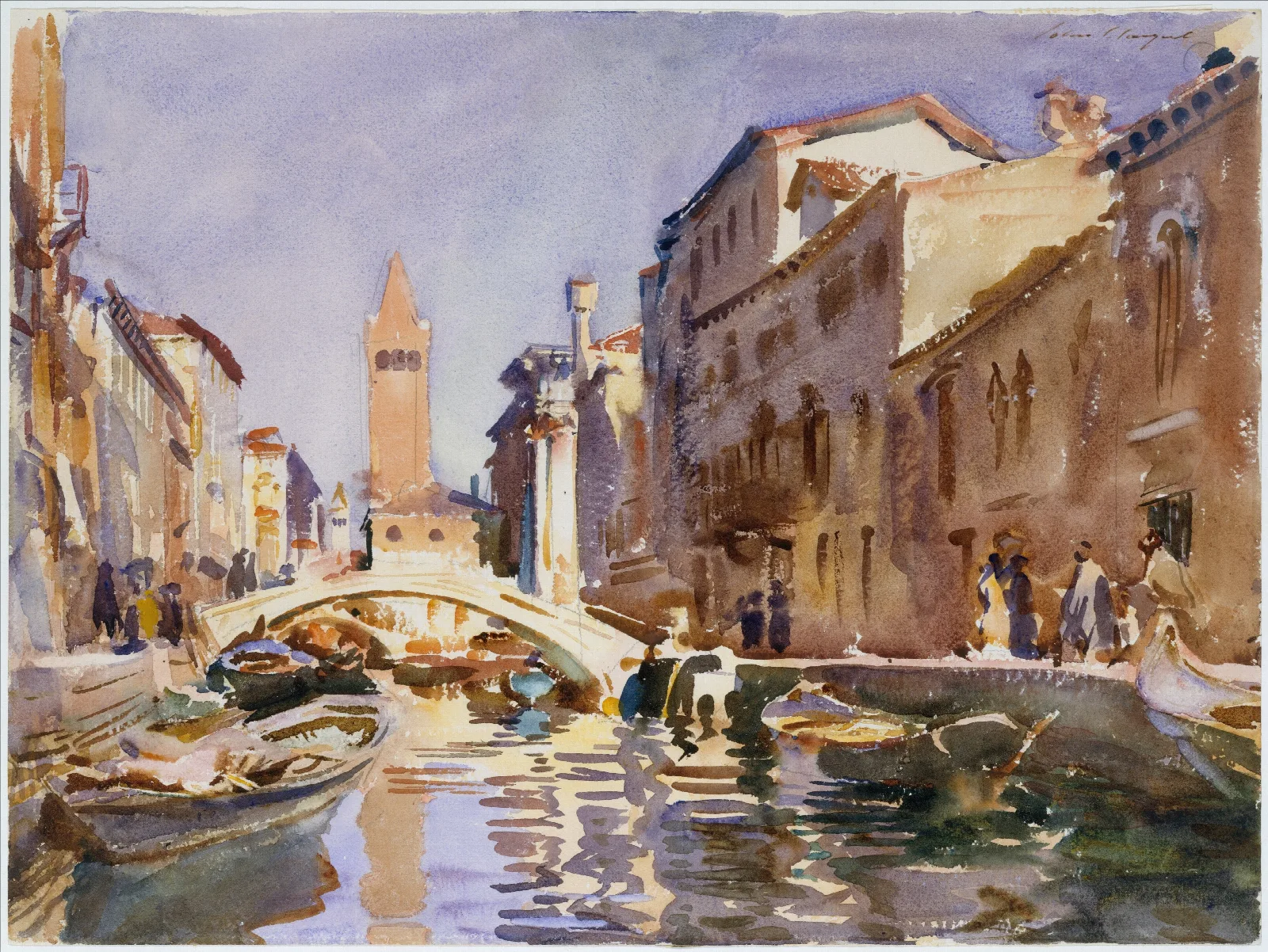 Venetian Canal 3 Wall Art by John Singer Sargent - Canvas Print