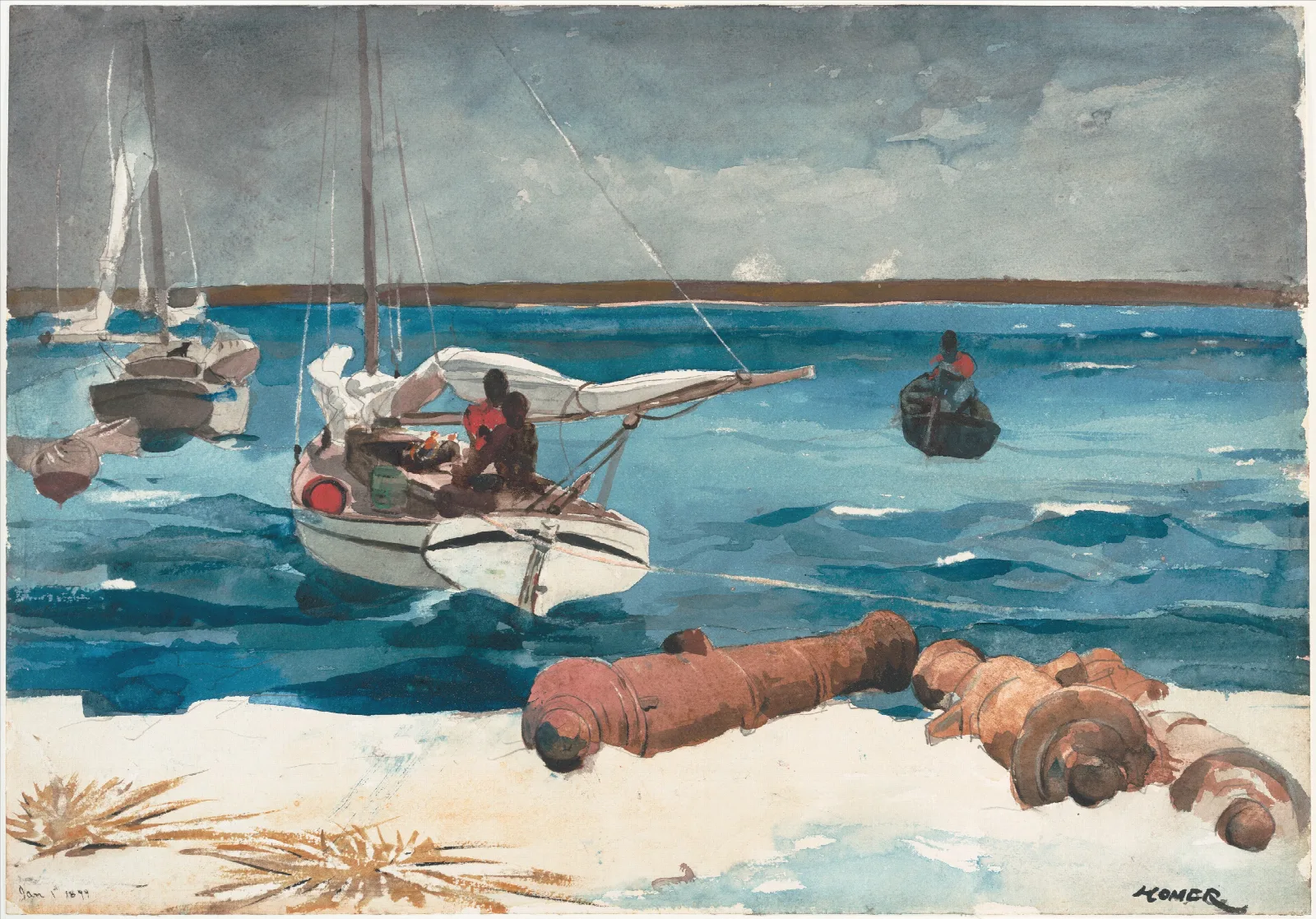 Nassau Wall Art by Winslow Homer - Canvas Print
