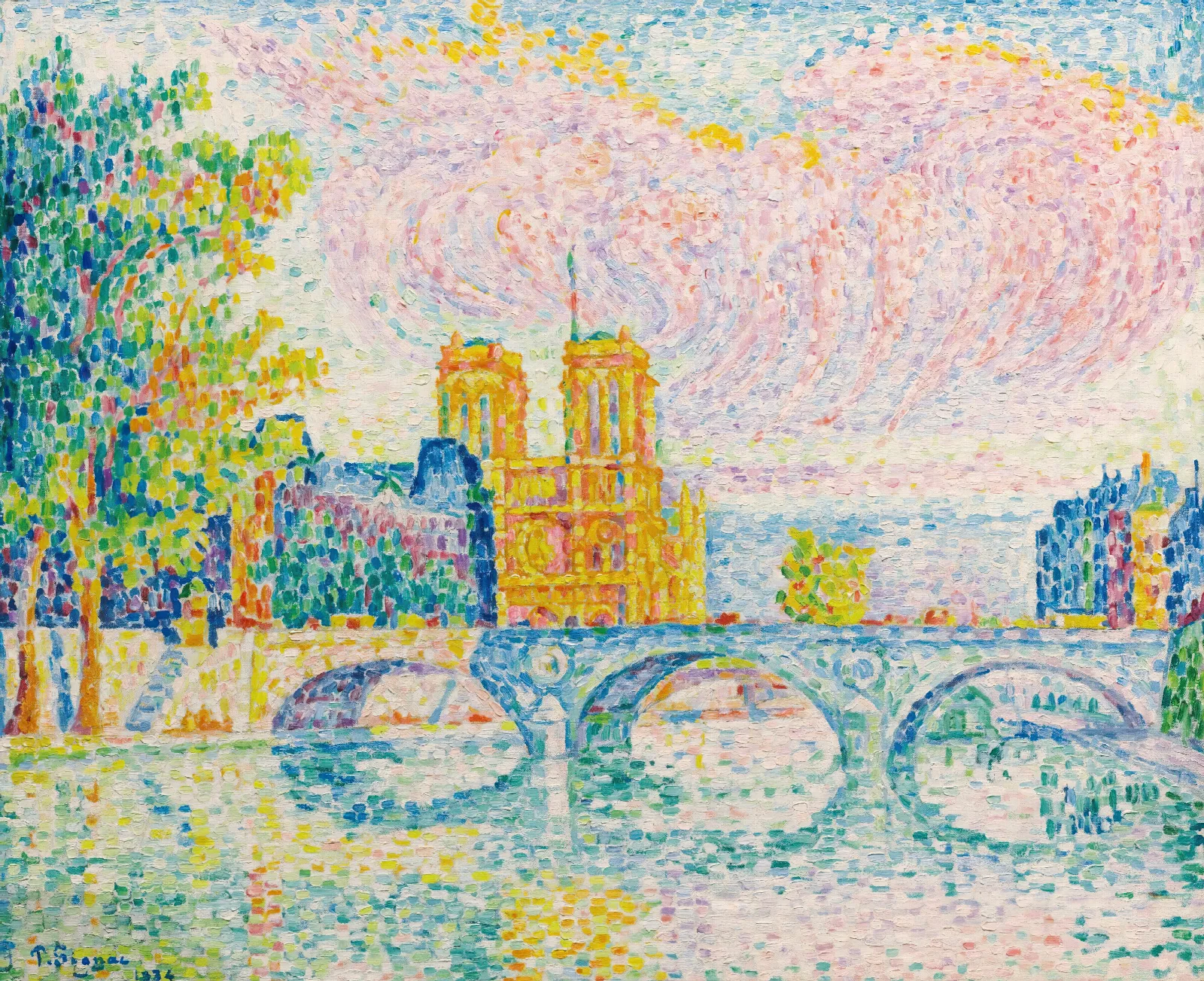 La Cite Paris Wall Art by Paul Signac - Canvas Print