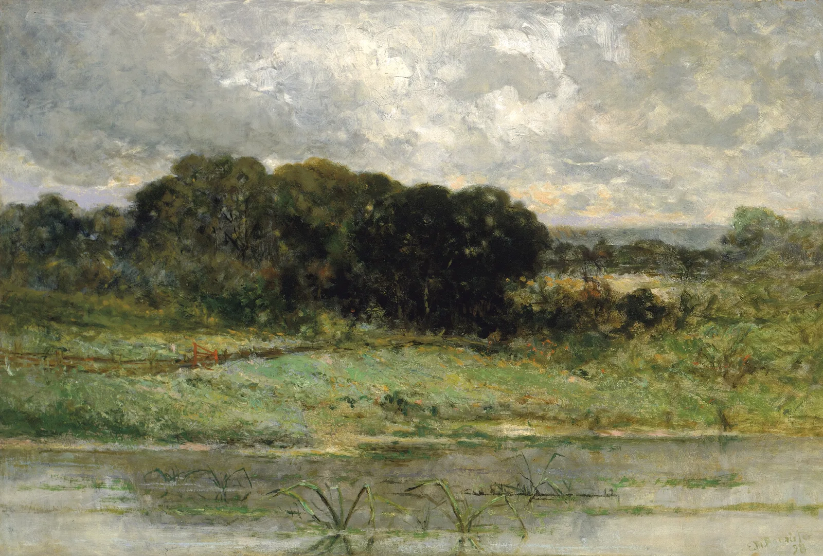 Swale Land Wall Art by Edward Mitchell Bannister - Canvas Print