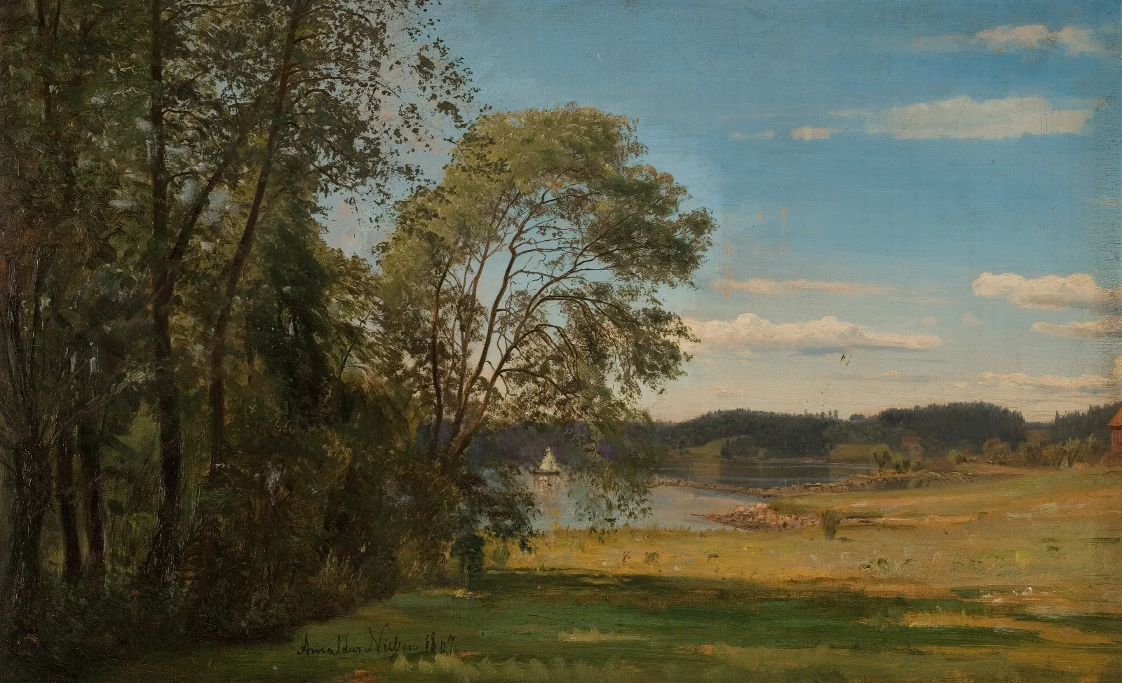Fra Frognerkilen Wall Art by Amaldus Nielsen - Canvas Print