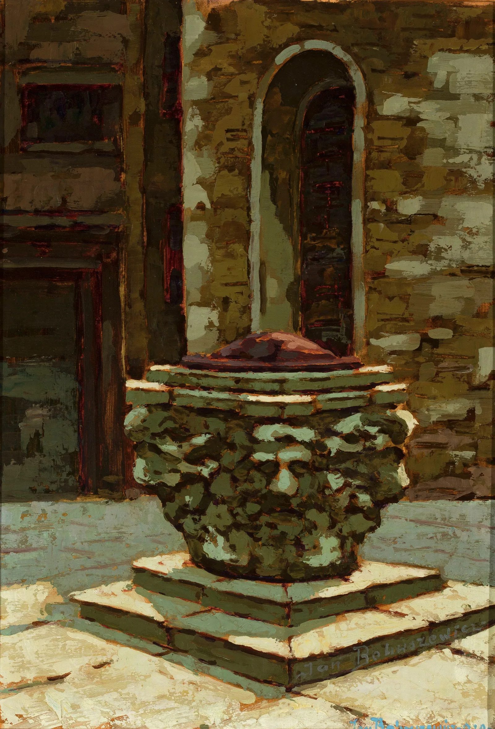 Small Well In Venice In The Sunshine Wall Art by Jan Bohuszewicz - Canvas Print