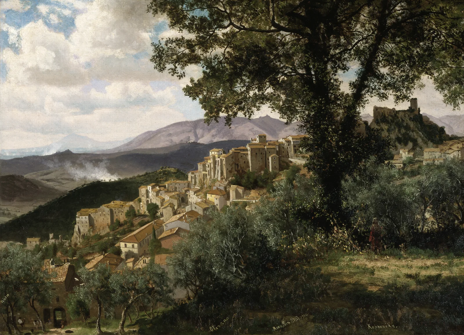 Olevano Wall Art by Albert Bierstadt - Canvas Print