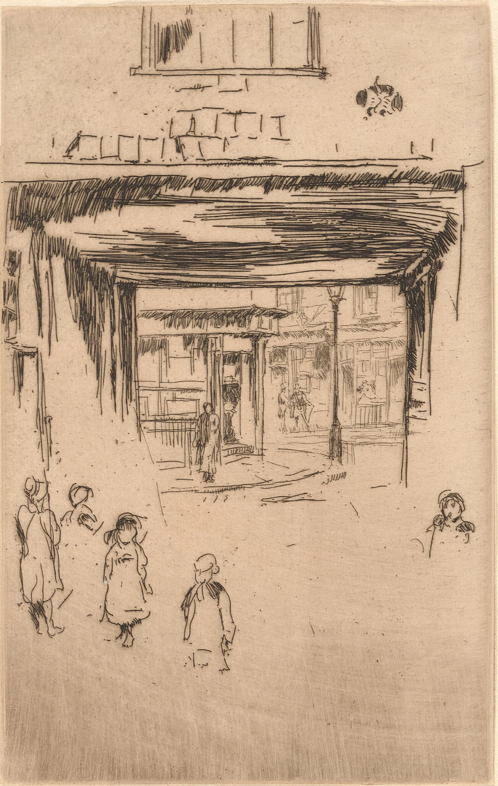 Drury Lane 2 Wall Art by James Abbott McNeill Whistler - Canvas Print