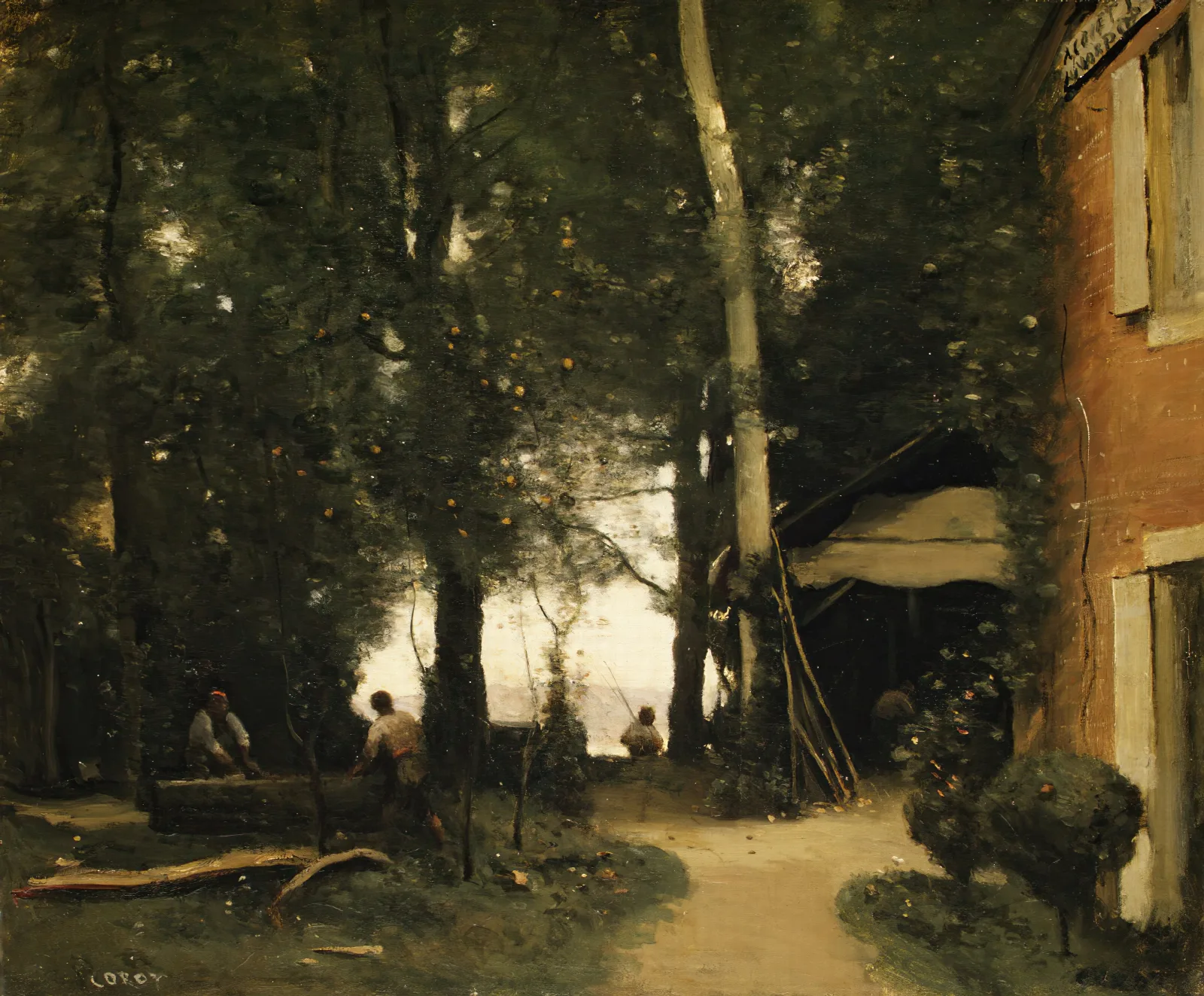 The Banks Of The Seine At Conflans Wall Art by Jean-Baptiste-Camille Corot - Canvas Print