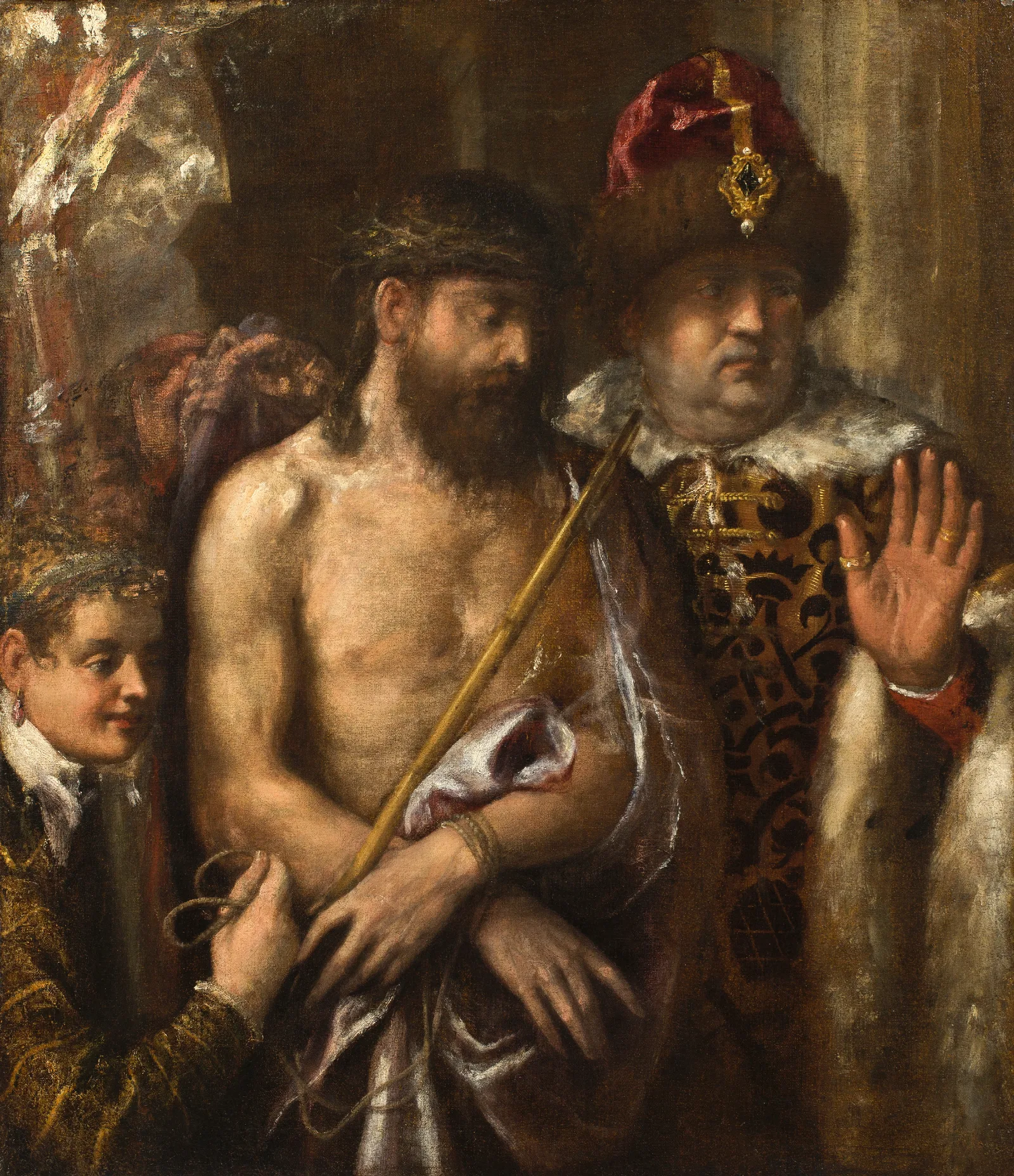 Christ Shown To The People Ecce Homo Wall Art by Titian - Canvas Print