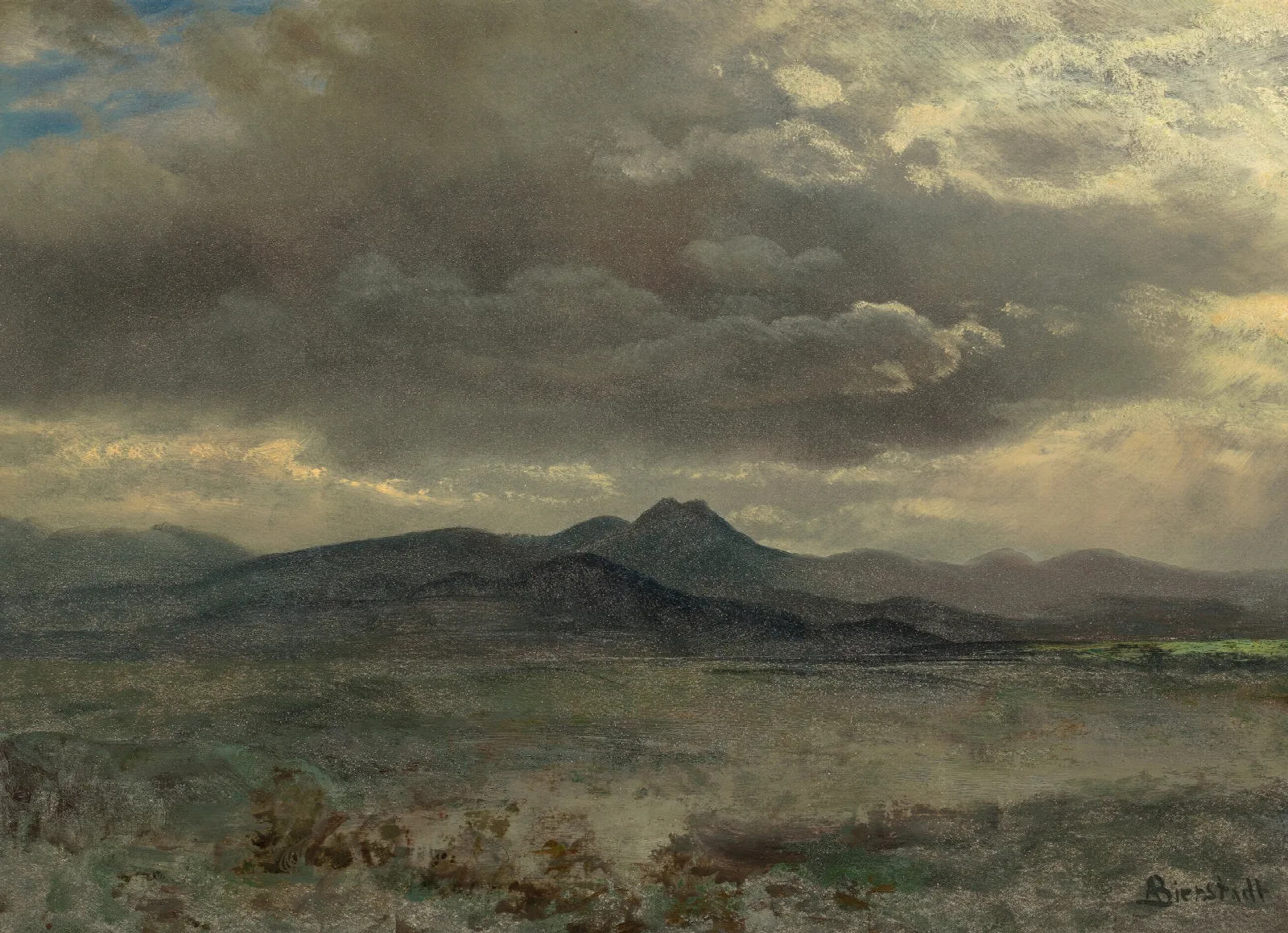 Cloud Study In San Francisco Wall Art by Albert Bierstadt - Canvas Print