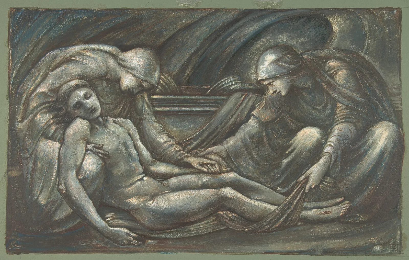 The Entombment 13 Wall Art by Sir Edward Coley Burne-Jones - Canvas Print