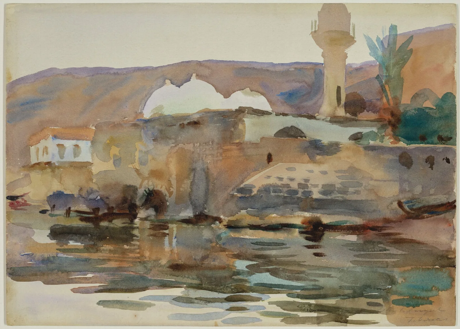 Tiberias Wall Art by John Singer Sargent - Canvas Print