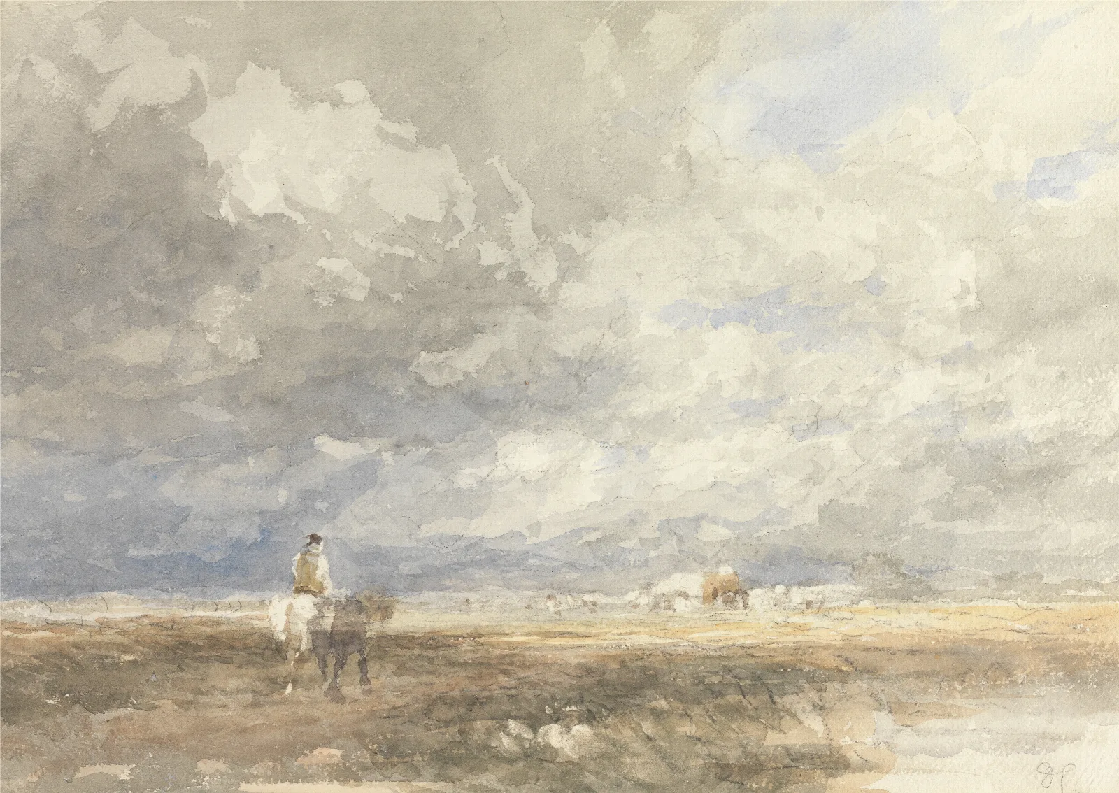 Going To The Hayfield 2 Wall Art by David Cox - Canvas Print