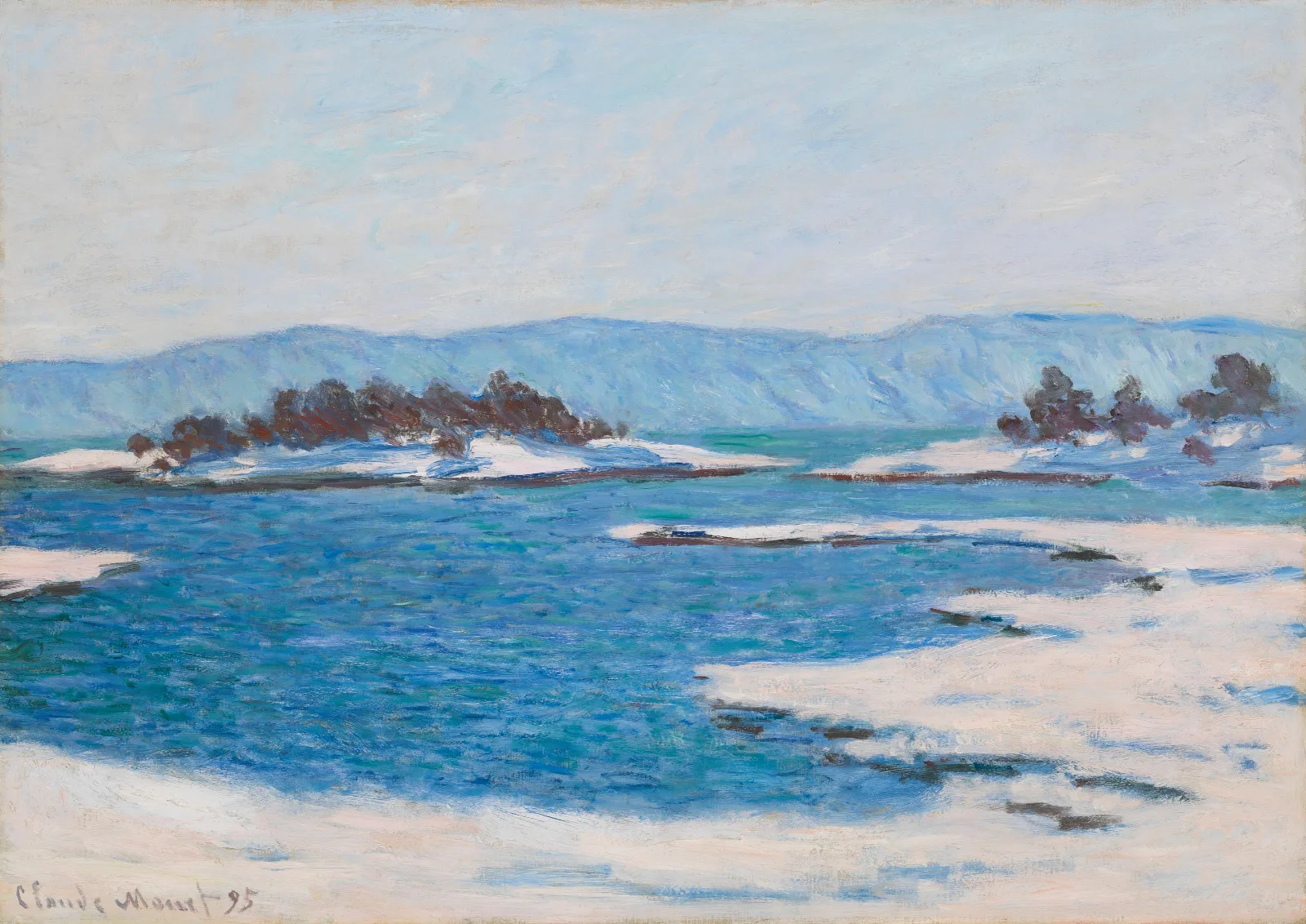 Au Bord Du Fjord De Christiania Wall Art by Claude Monet - Canvas Print