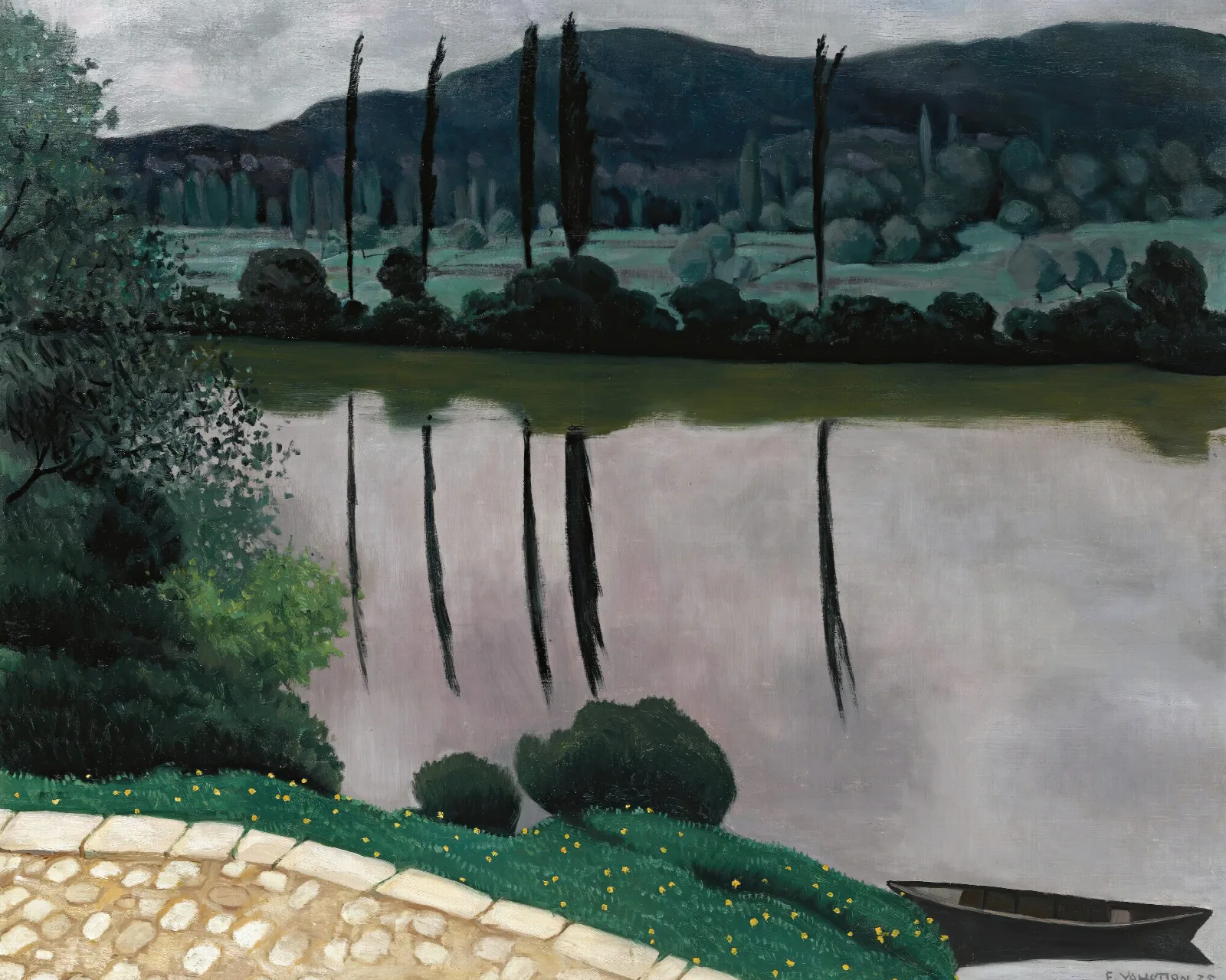 The Dordogne In Vitrac Wall Art by Félix Vallotton - Canvas Print