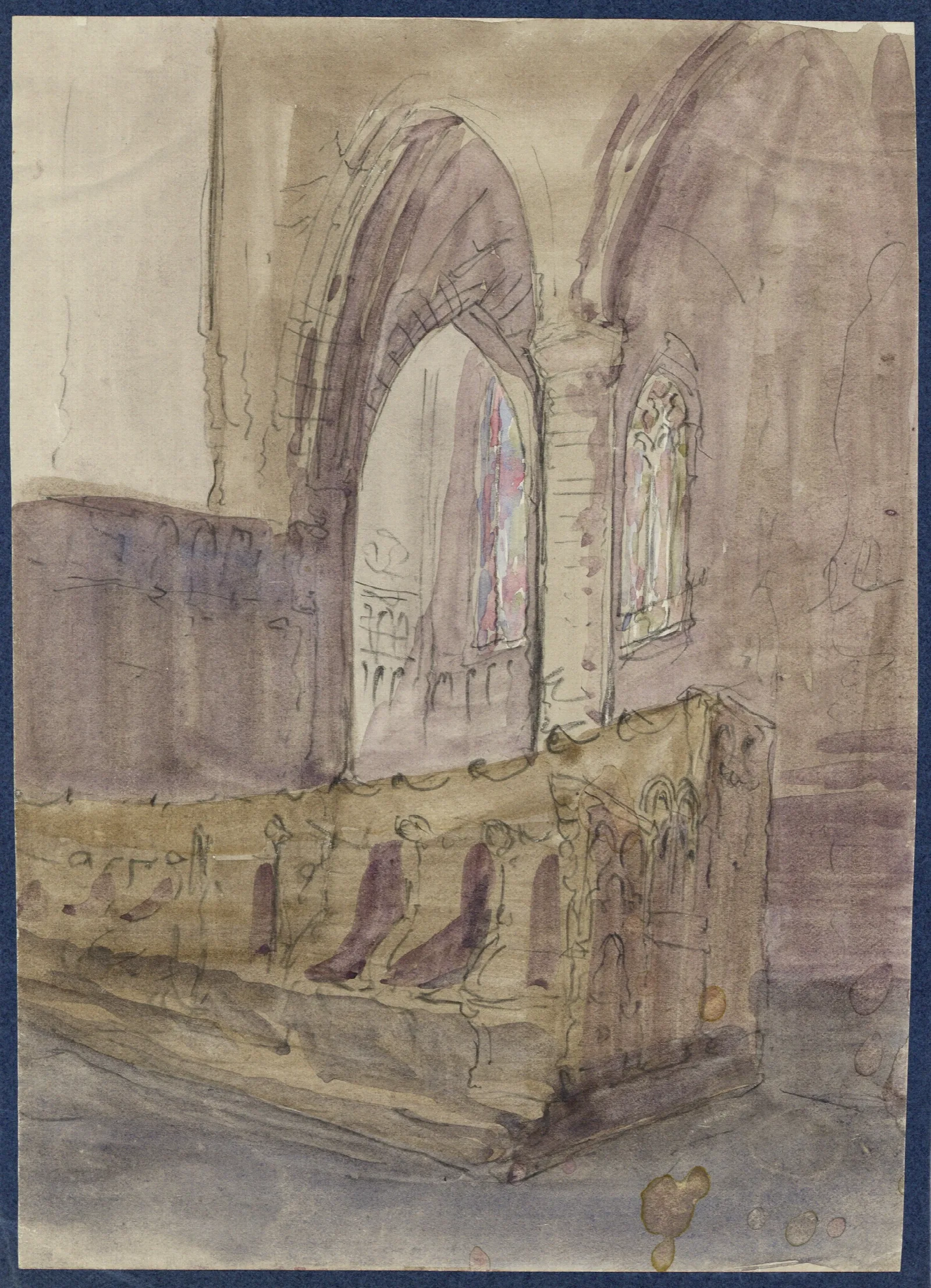 Binnenzicht Kerk Wall Art by Alfred Ost - Canvas Print