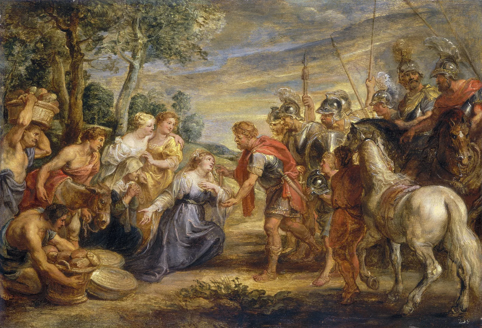 The Meeting Of David And Abigail Wall Art by Peter Paul Rubens - Canvas Print