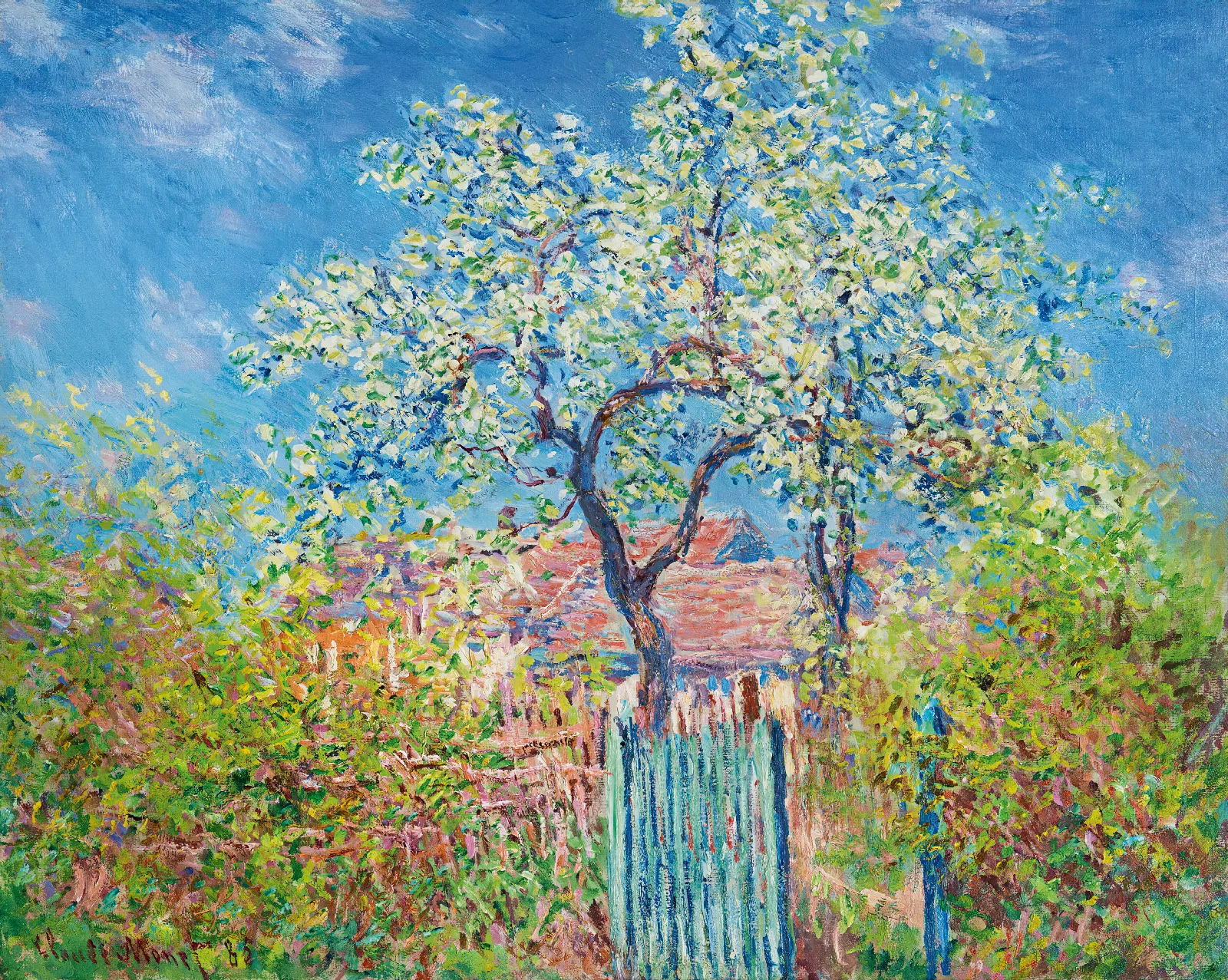 Poirier En Fleurs Wall Art by Claude Monet - Canvas Print