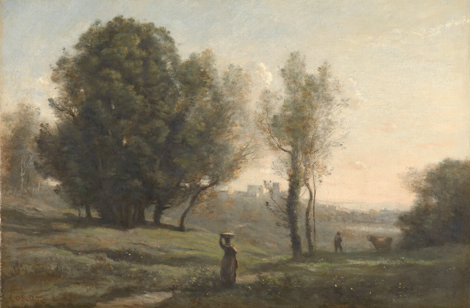 Landscape 249 Wall Art by Jean-Baptiste-Camille Corot - Canvas Print
