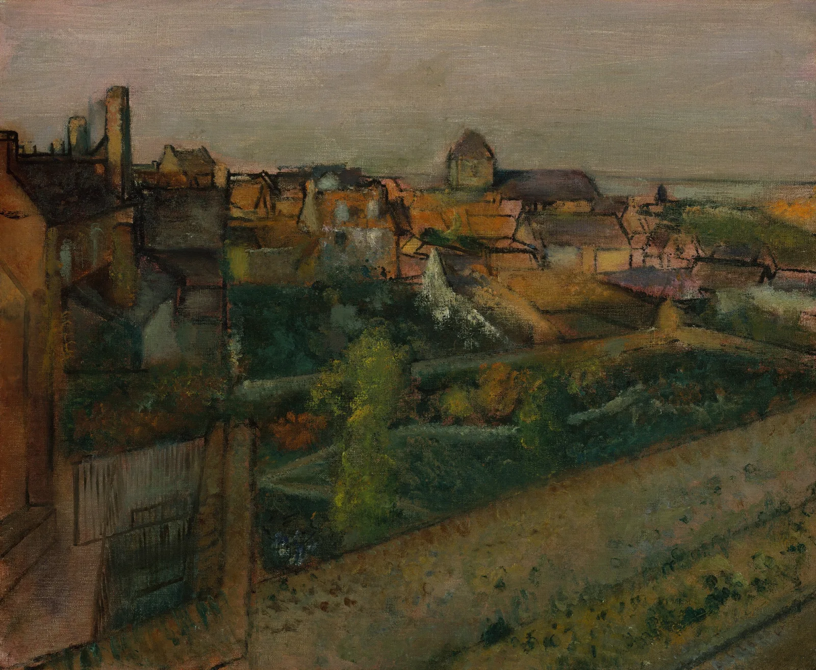 View Of Saint Valery Sur Somme Wall Art by Edgar Degas - Canvas Print