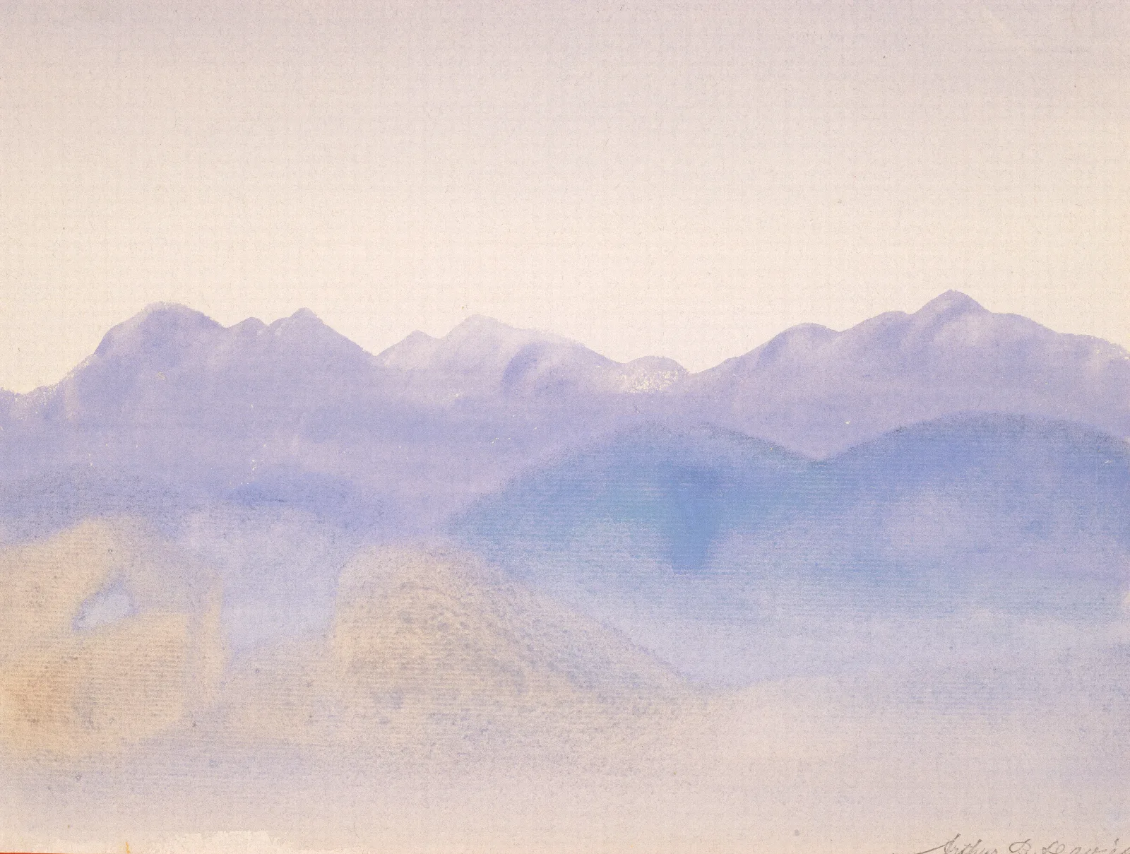 Blue Mist Wall Art by Arthur Bowen Davies - Canvas Print