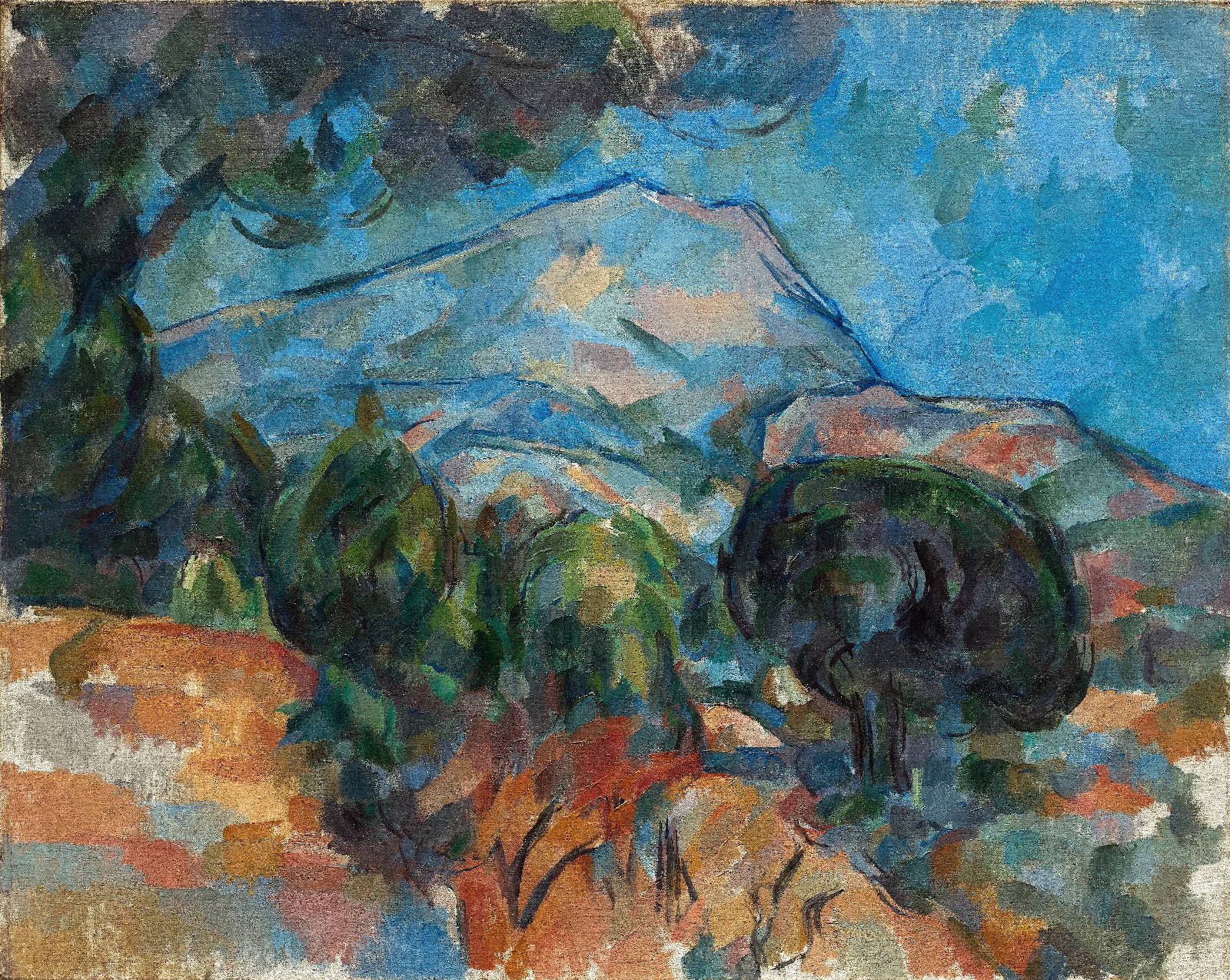 Mount Sainte Victoire Wall Art by Paul Cézanne - Canvas Print