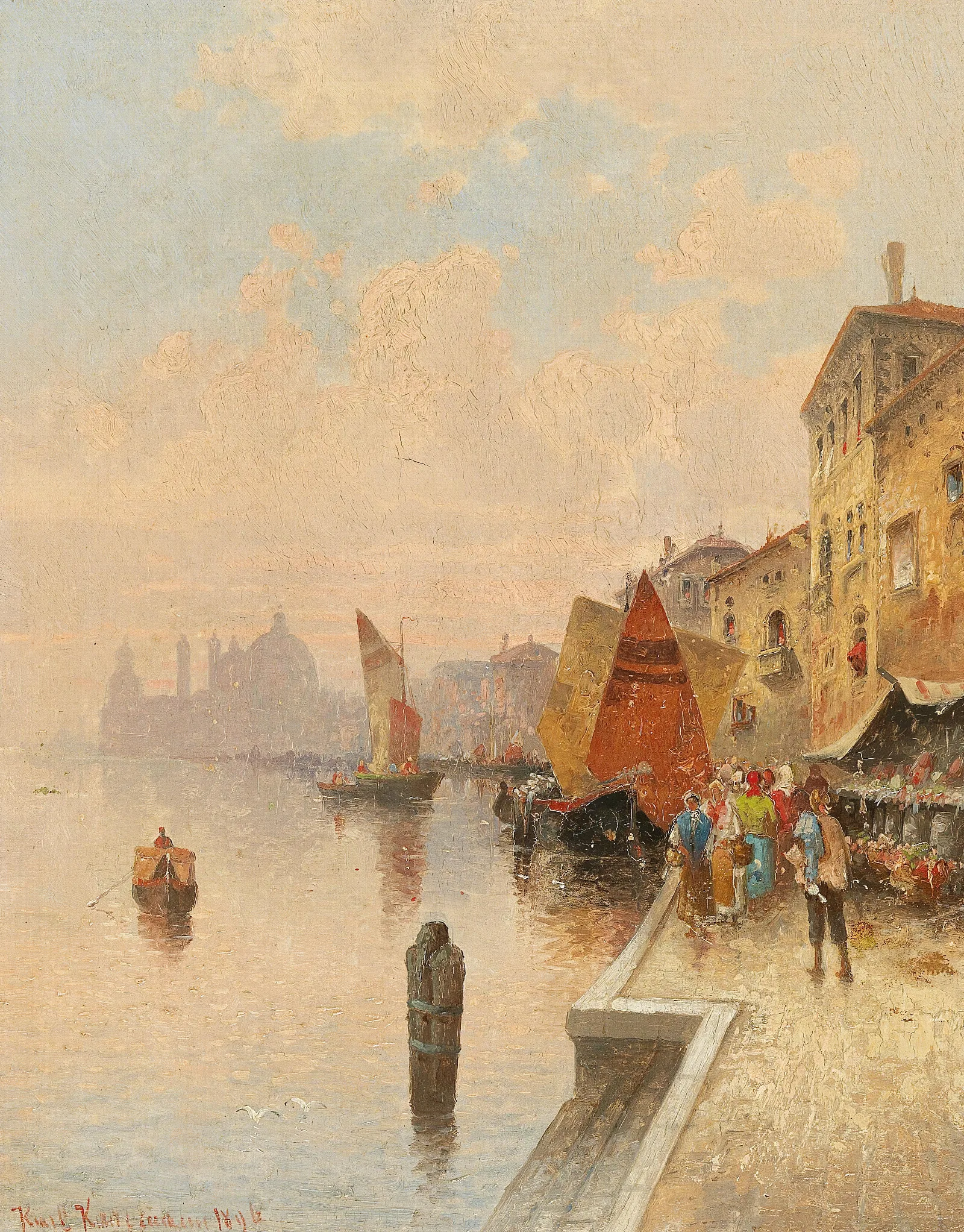 La Giudecca Venice Wall Art by Karl Kaufmann - Canvas Print