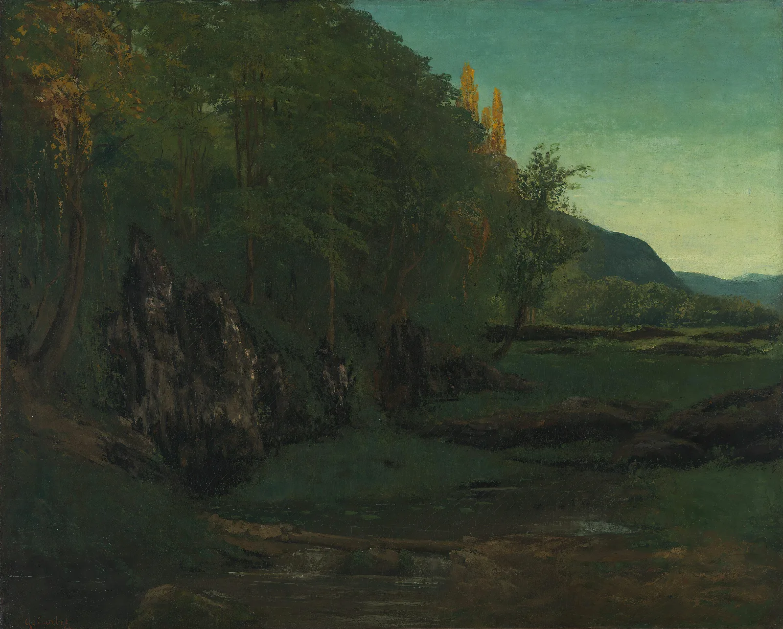Landscape From Jura Wall Art by Gustave Courbet - Canvas Print