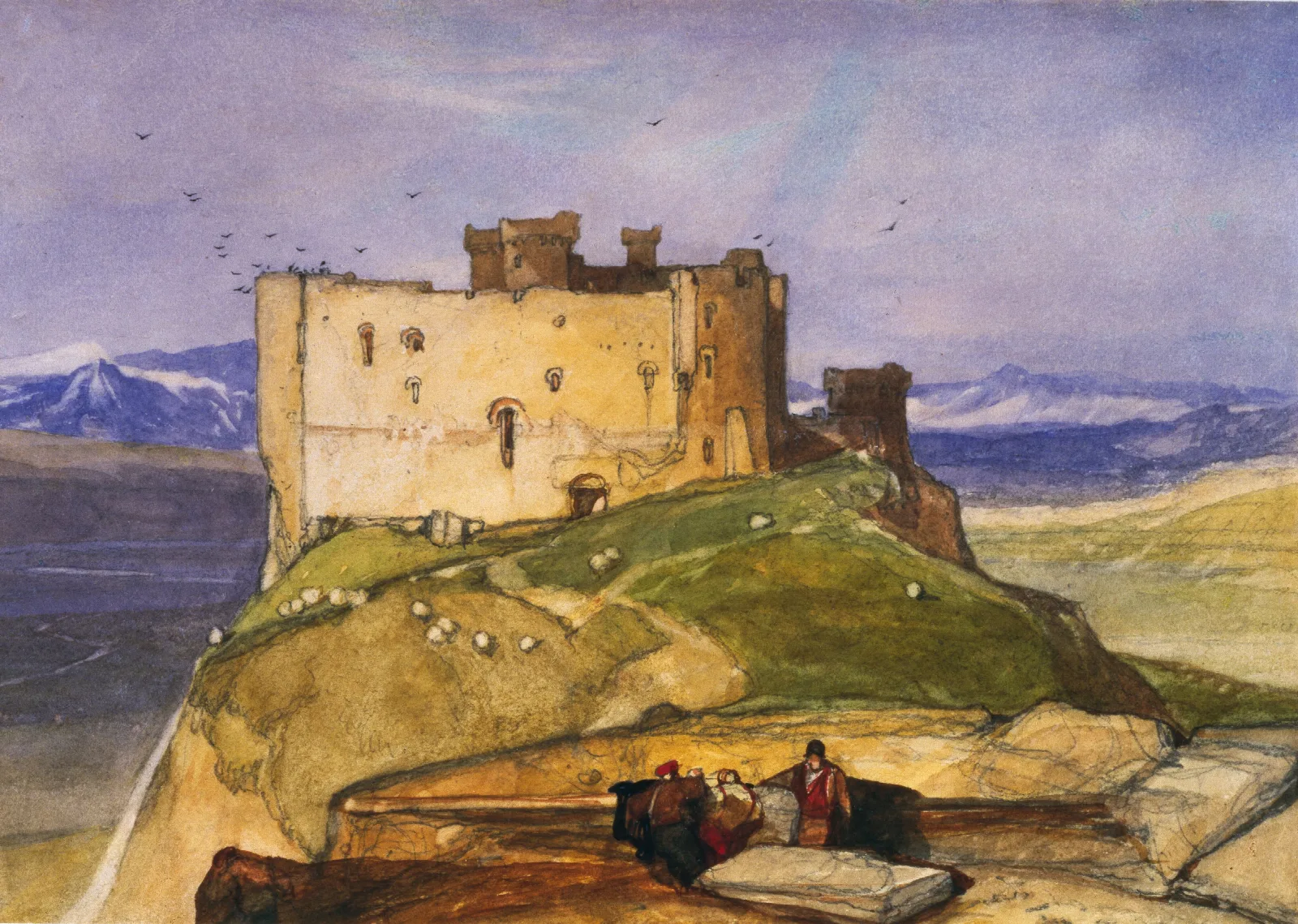 Harlech Castle Wall Art by John Sell Cotman - Canvas Print