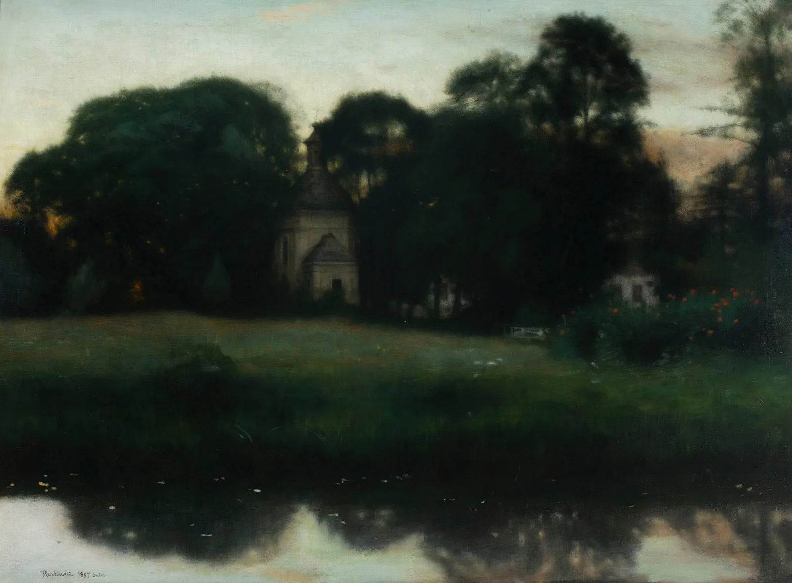 Park In Duboy Wall Art by Józef Pankiewicz - Canvas Print