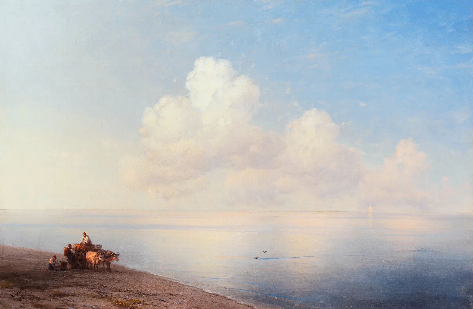 Ruhige See Wall Art by Ivan Konstantinovich Aivazovsky - Canvas Print