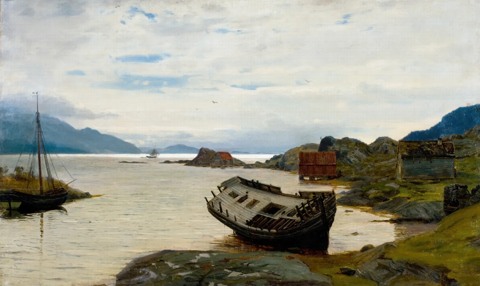 Jaktevrak Olve Wall Art by Amaldus Nielsen - Canvas Print