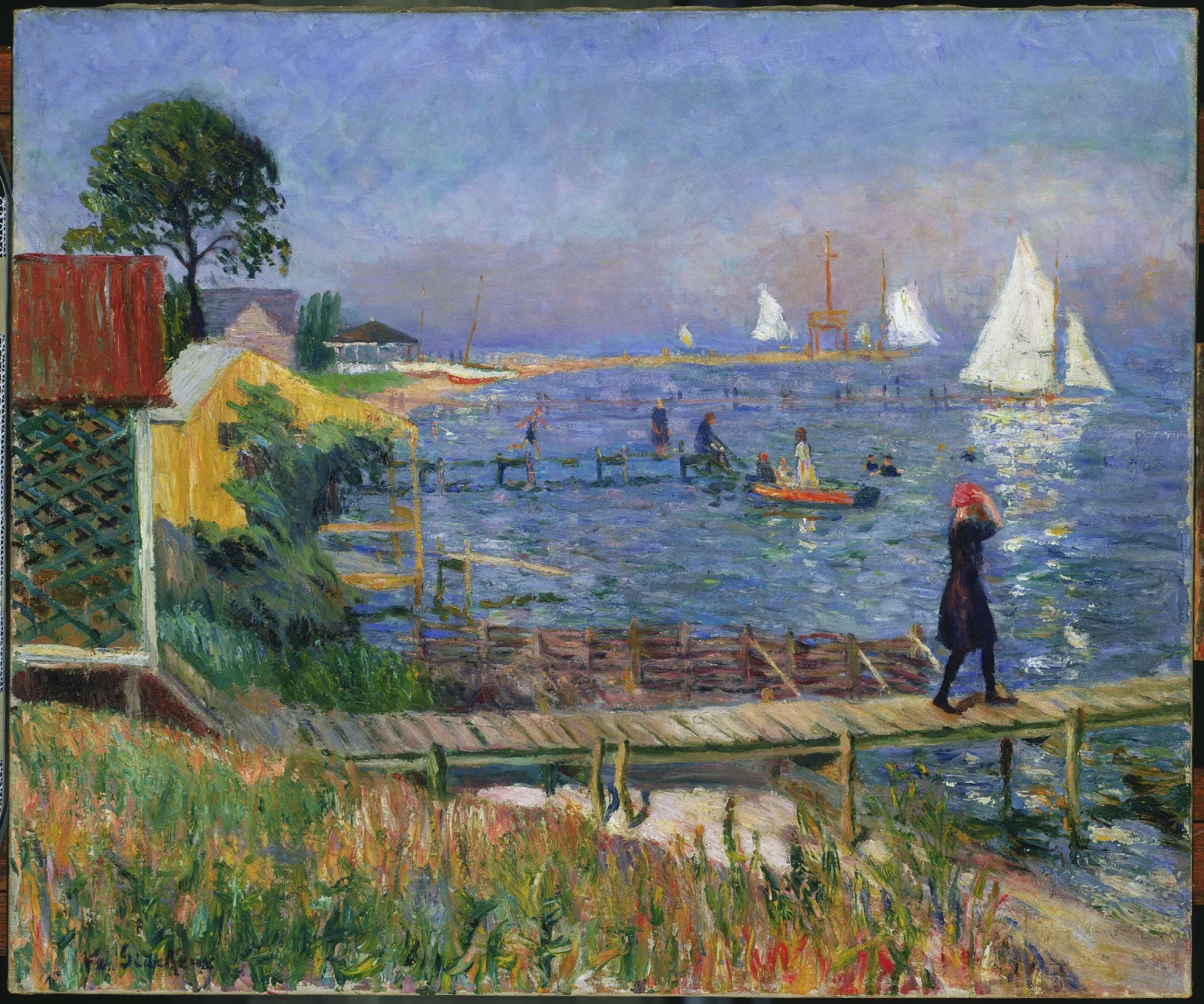 Bathers At Bellport Wall Art by William James Glackens - Canvas Print