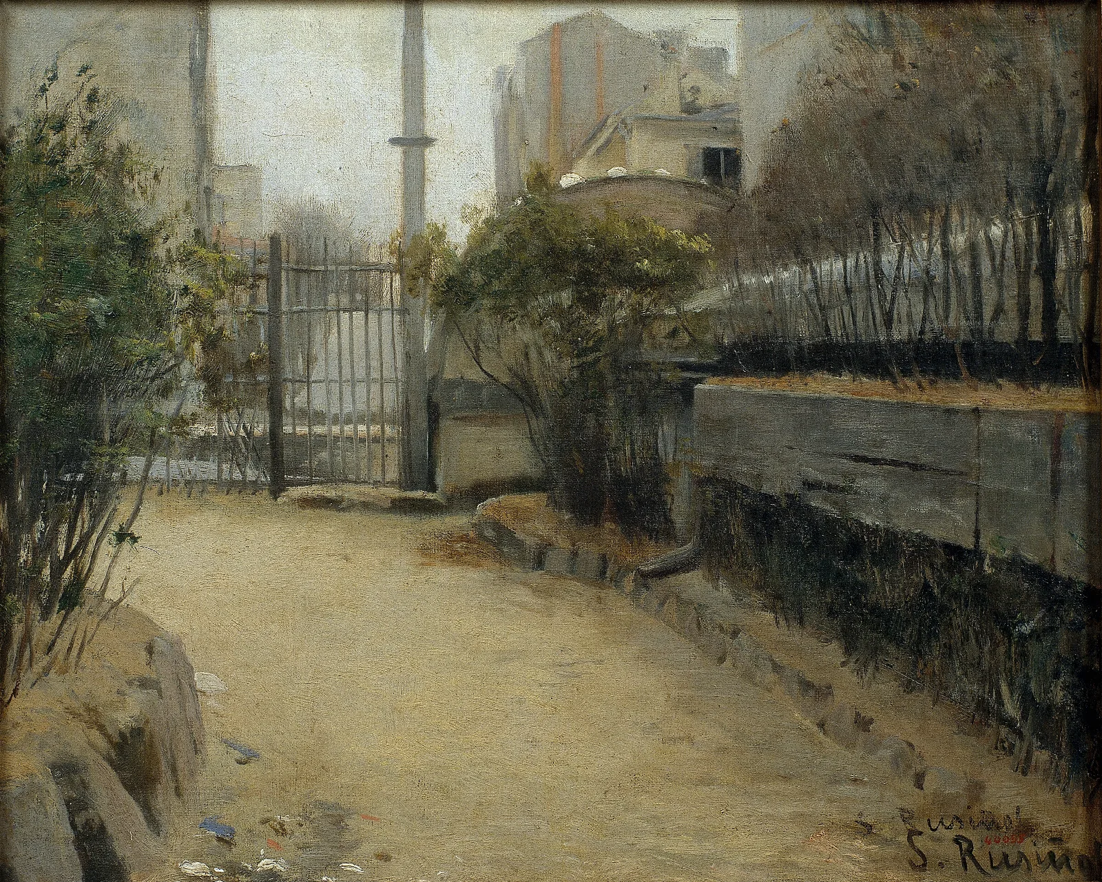 Garden Of Montmartre Wall Art by Santiago Rusiñol - Canvas Print
