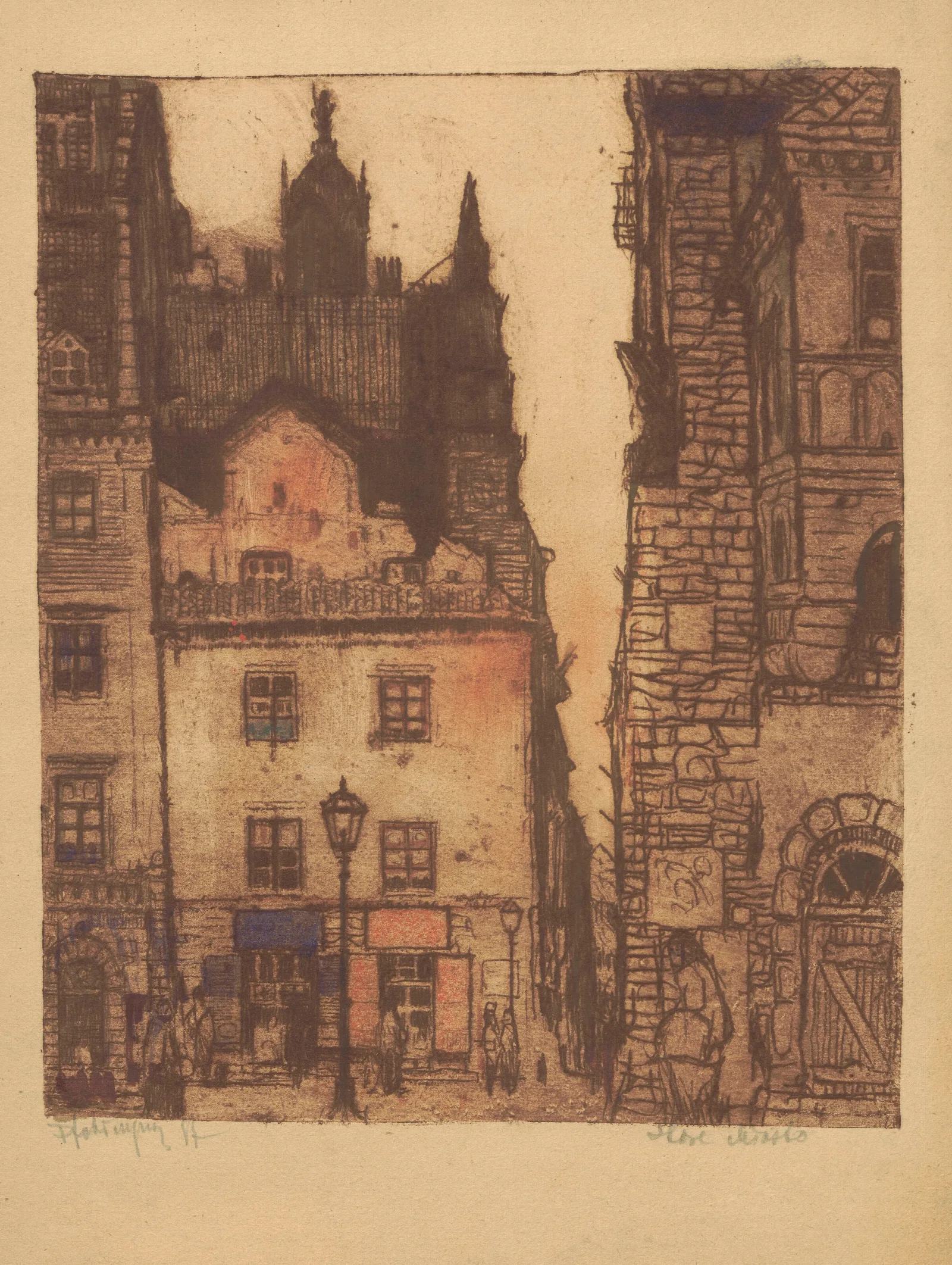 The Old Town Wall Art by Feliks Jabłczyński - Canvas Print