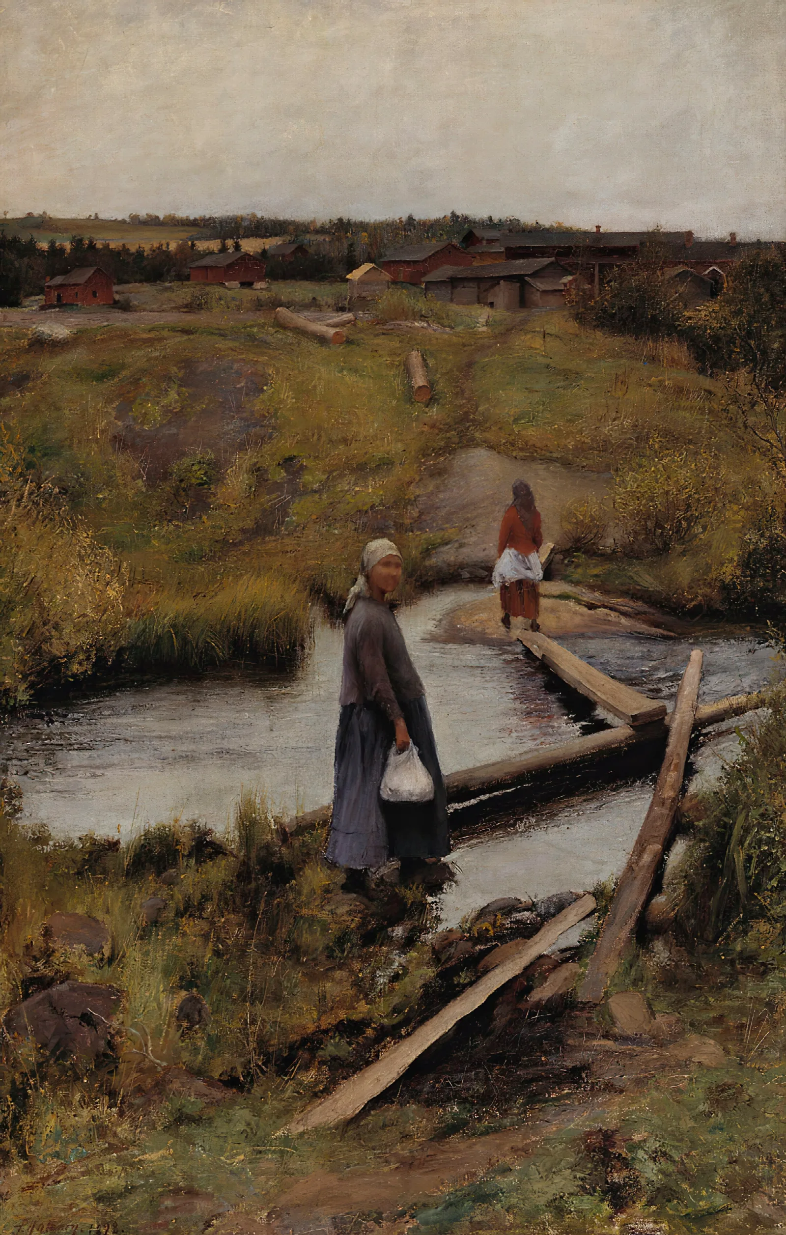 The Short Cut Wall Art by Pekka Halonen - Canvas Print