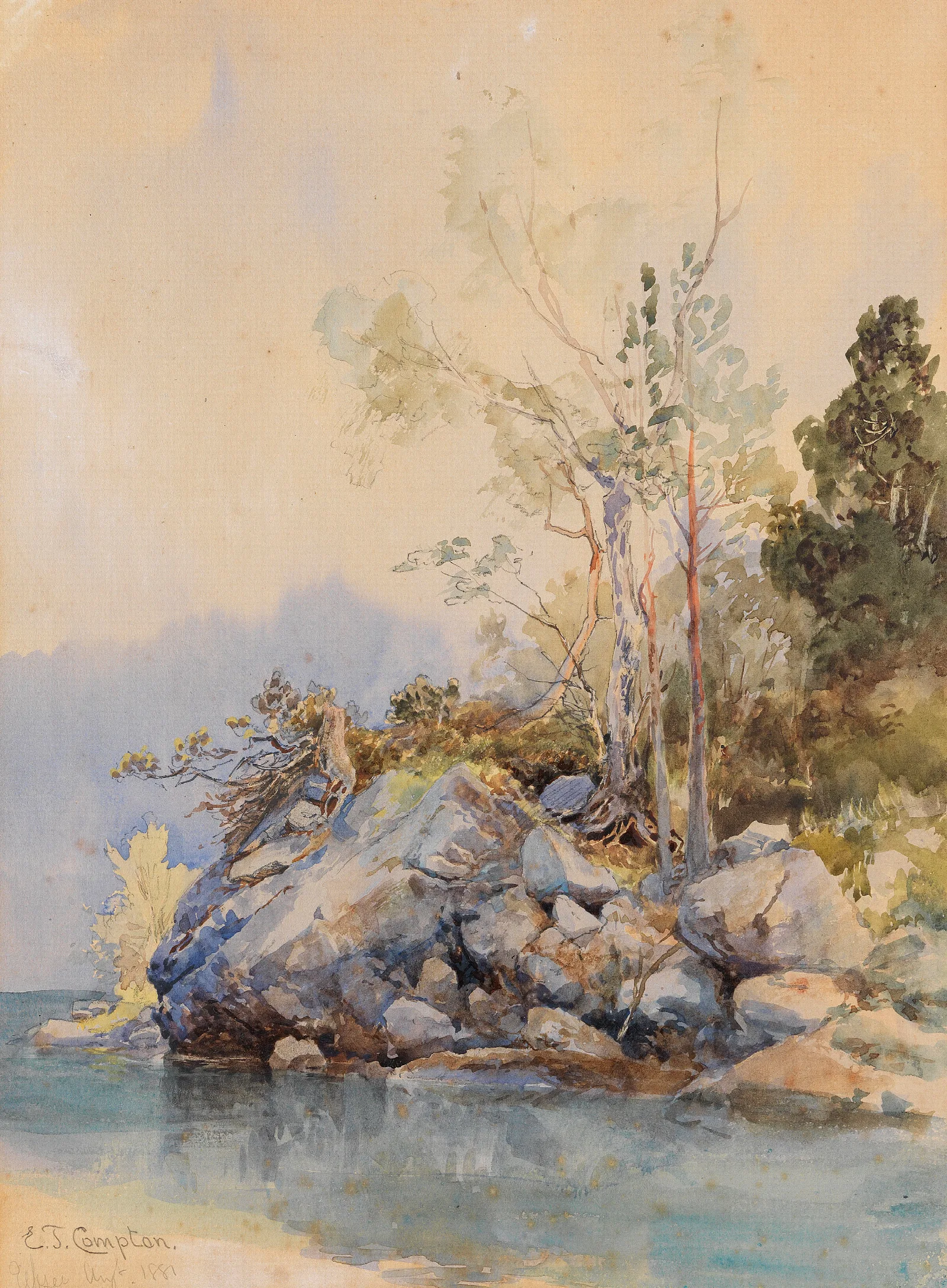 Eibsee Wall Art by Edward Theodore Compton - Canvas Print