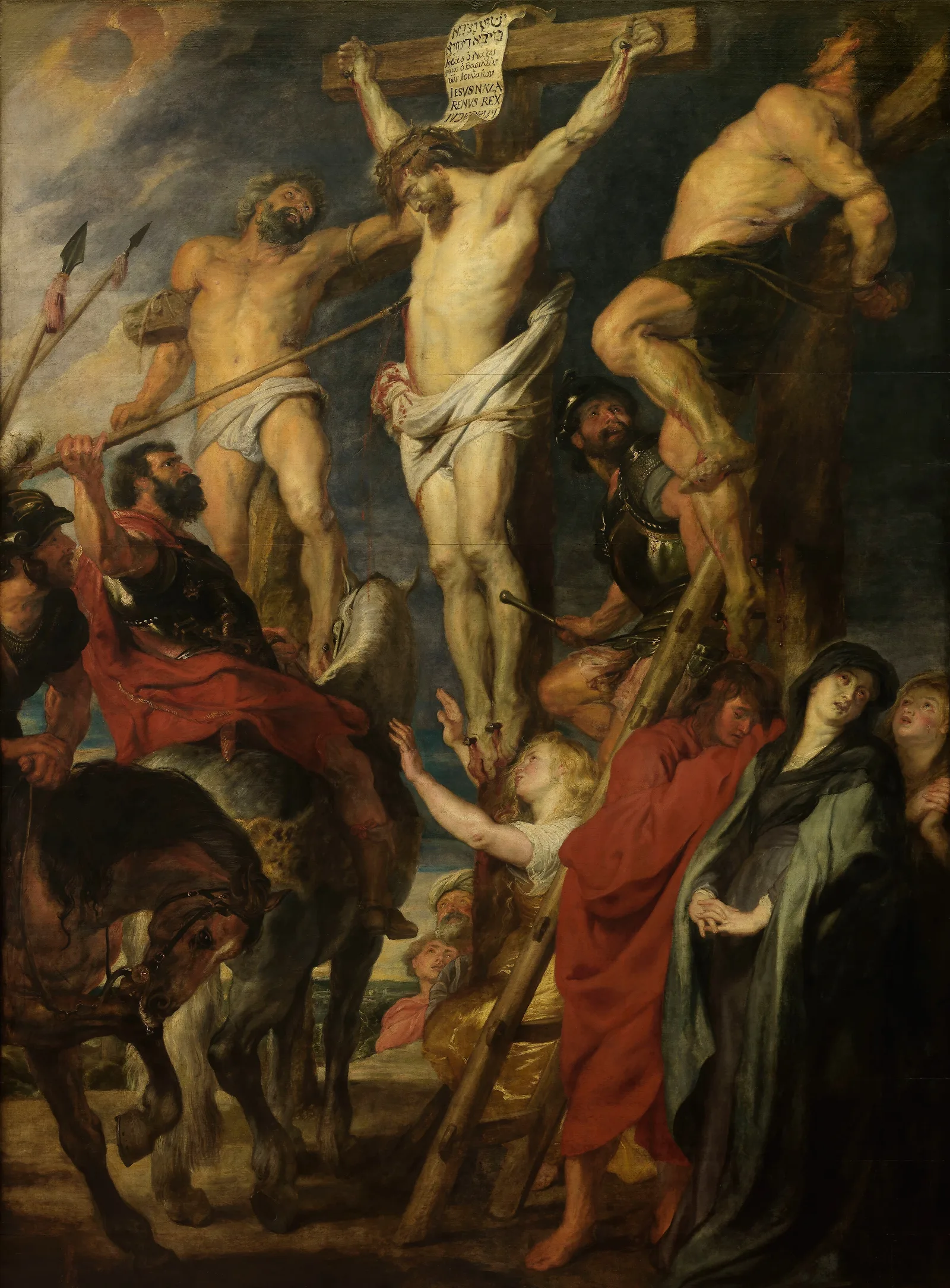 Christ On The Cross Le Coup De Lance Wall Art by Anthony van Dyck - Canvas Print