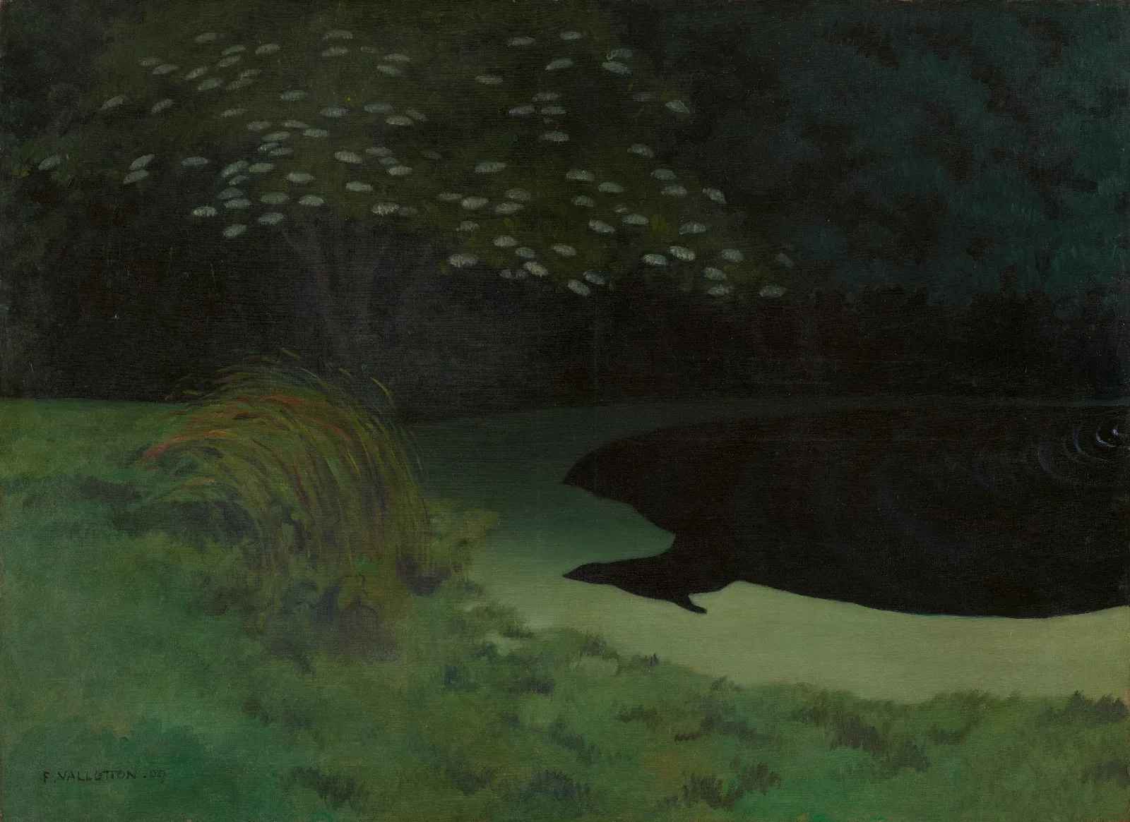 The Pond Honfleur Wall Art by Félix Vallotton - Canvas Print