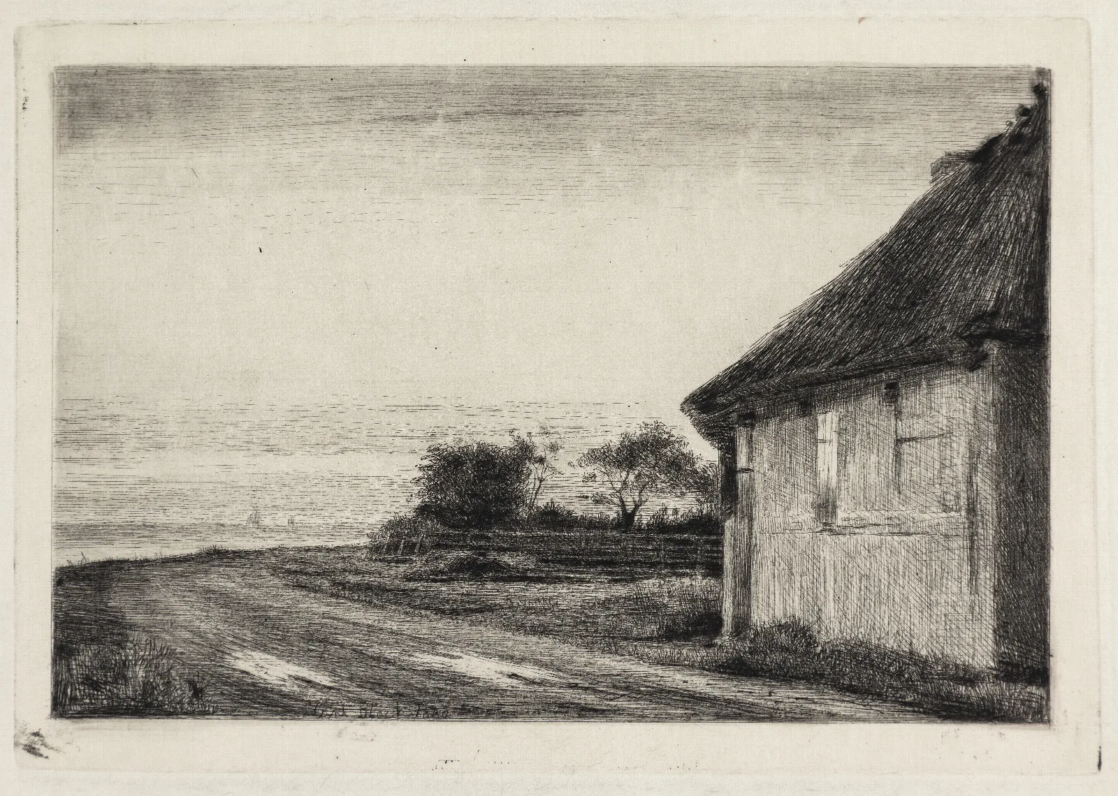 House And Garden By The Sea Wall Art by Carl Bloch - Canvas Print