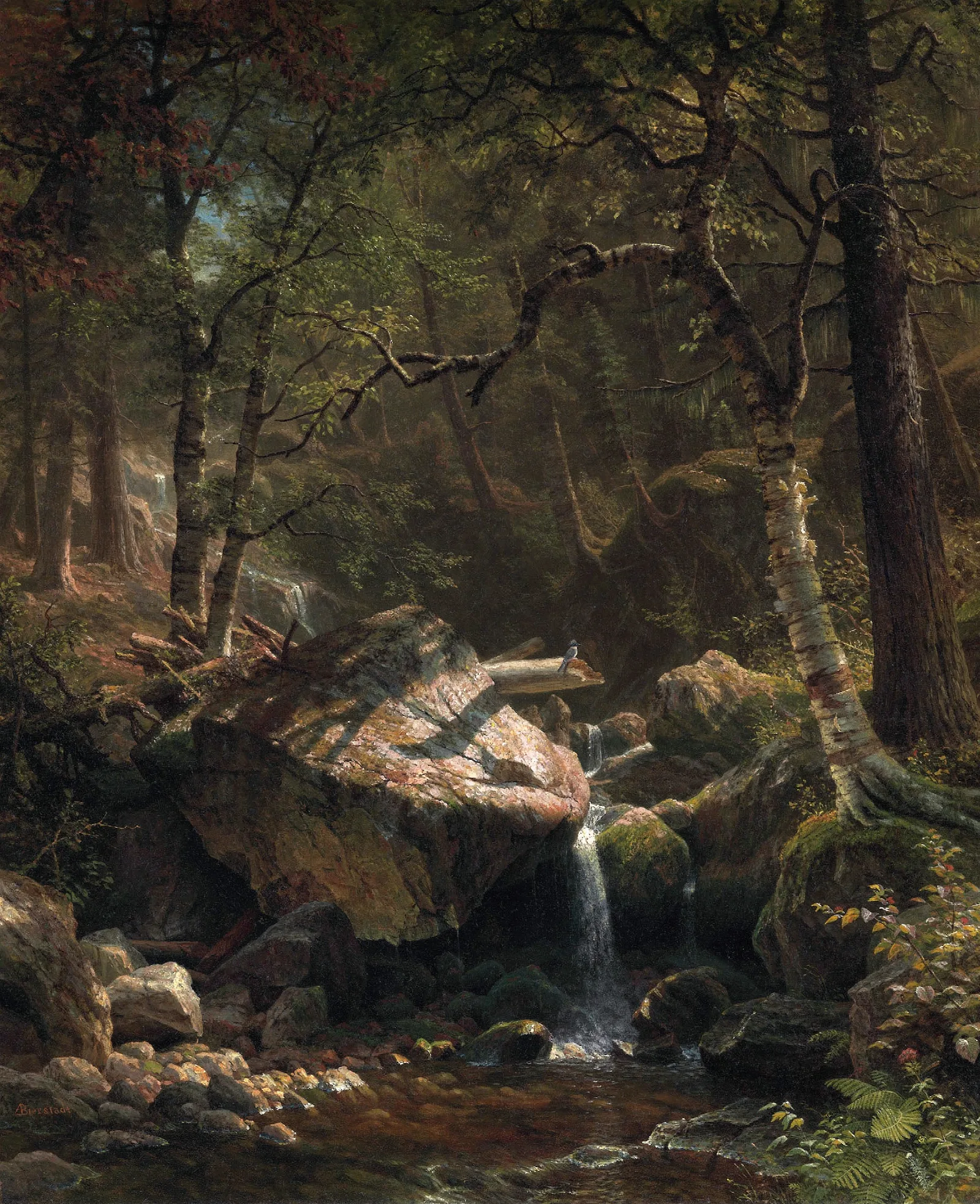 Mountain Brook Wall Art by Albert Bierstadt - Canvas Print