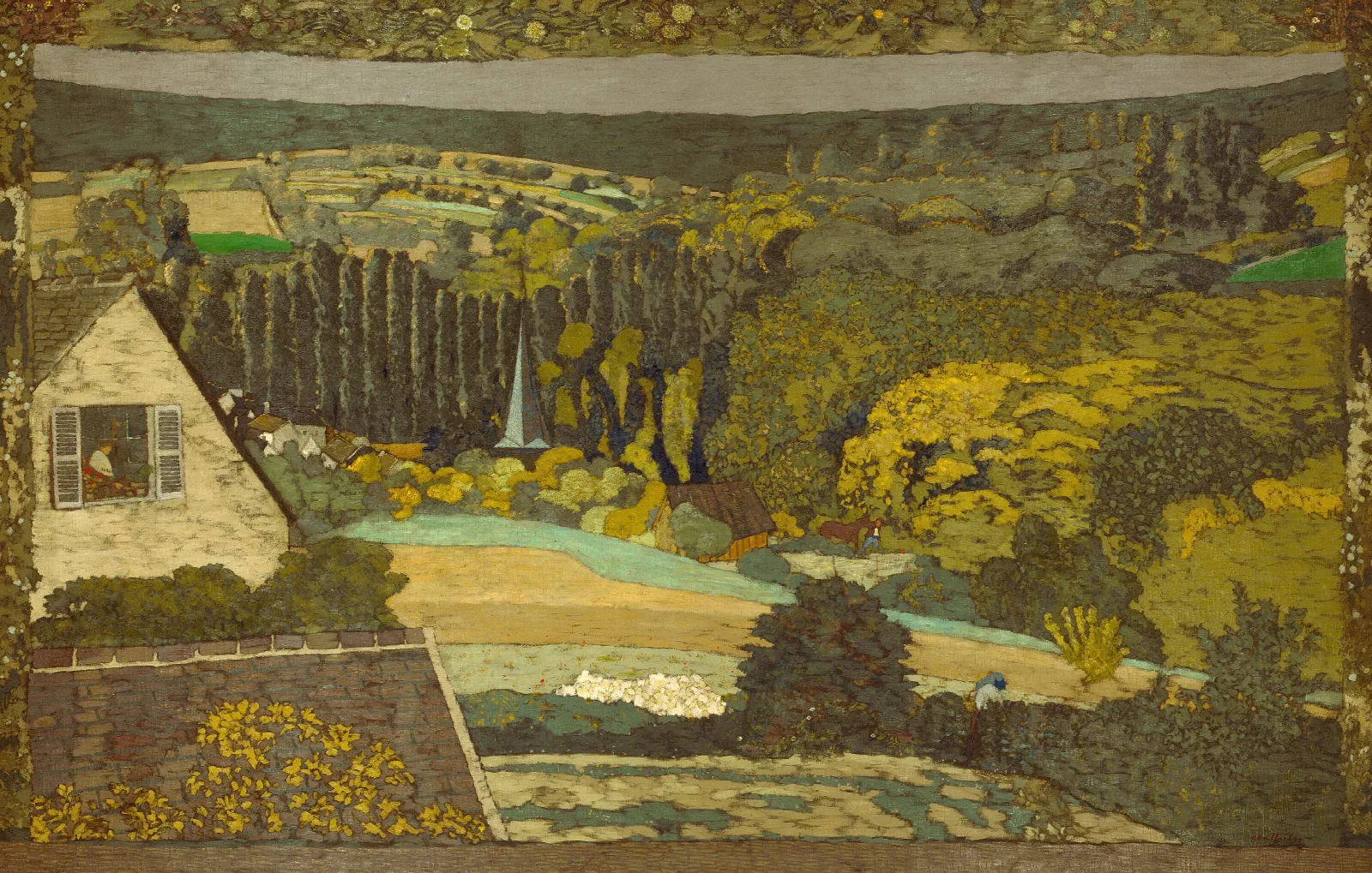 Landscape Window Overlooking The Woods Wall Art by Édouard Vuillard - Canvas Print